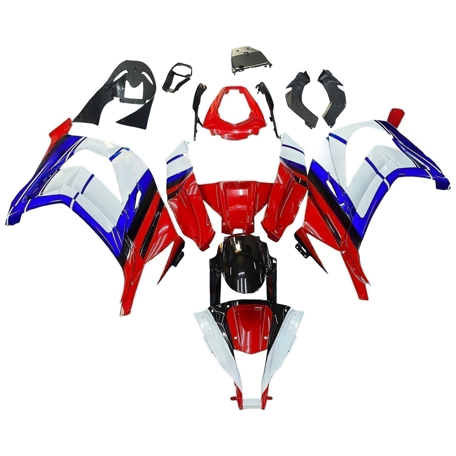 Kapotáž Amotopart Kawasaki ZX10R 2011-2015 modrá&Red Kit