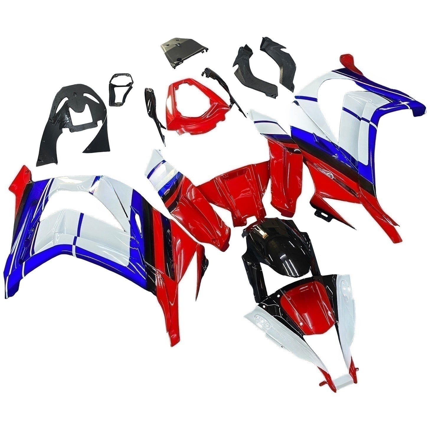 Kapotáž Amotopart Kawasaki ZX10R 2011-2015 modrá&Red Kit