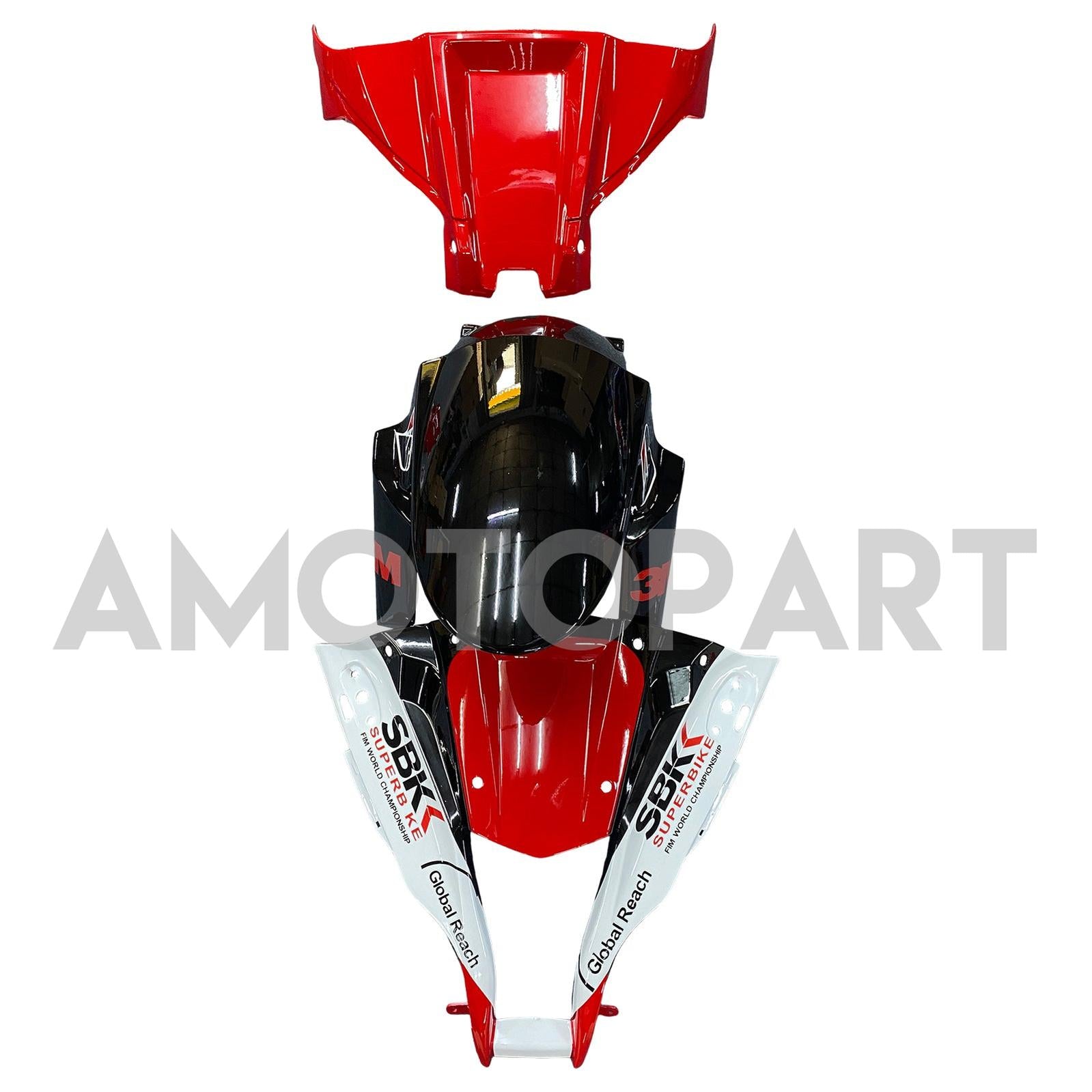 Amotopart 2011-2015 Kawasaki ZX10R Fairing Blue&Red Kit
