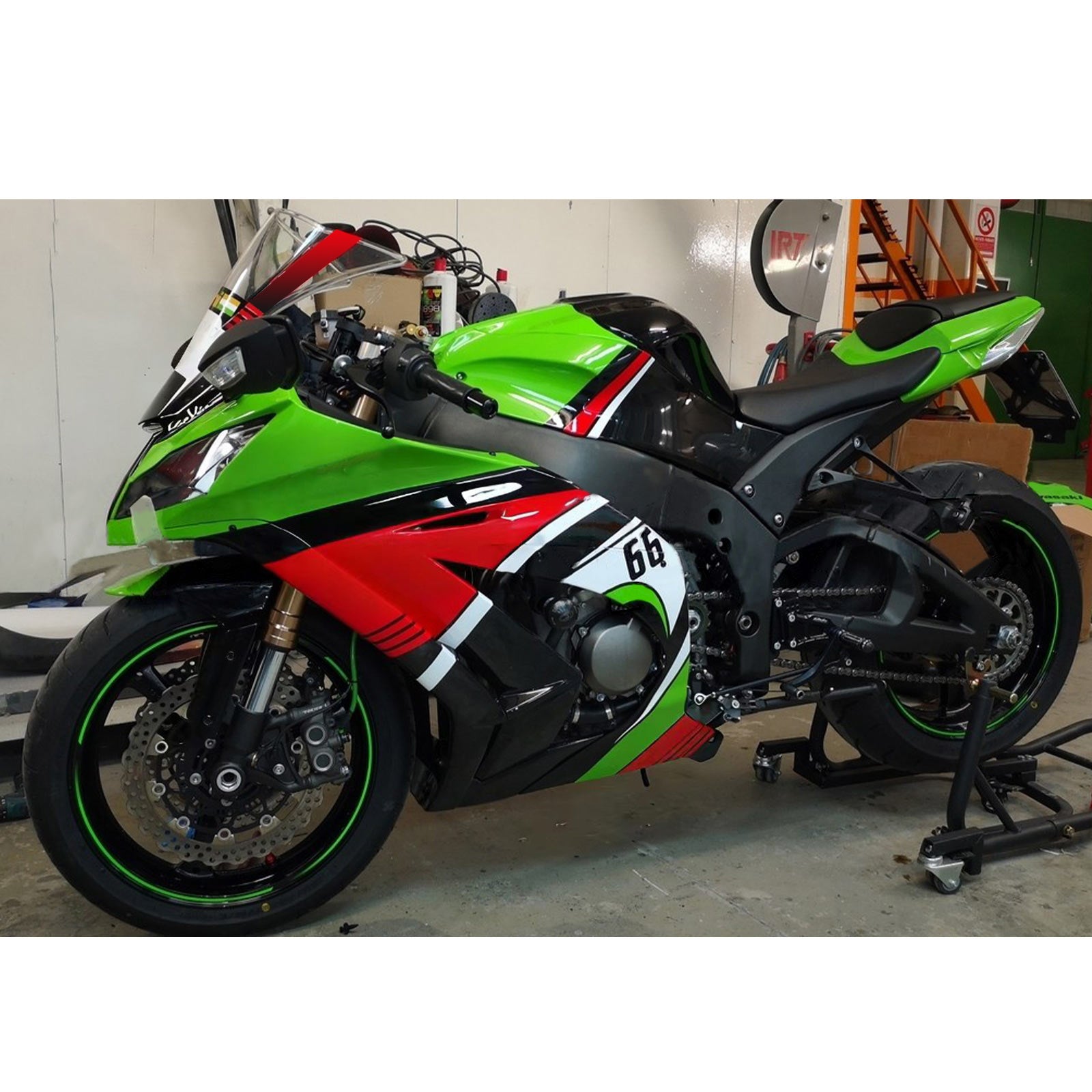 Amotopart Kawasaki ZX10R 2011-2015 Green Fairing Kit