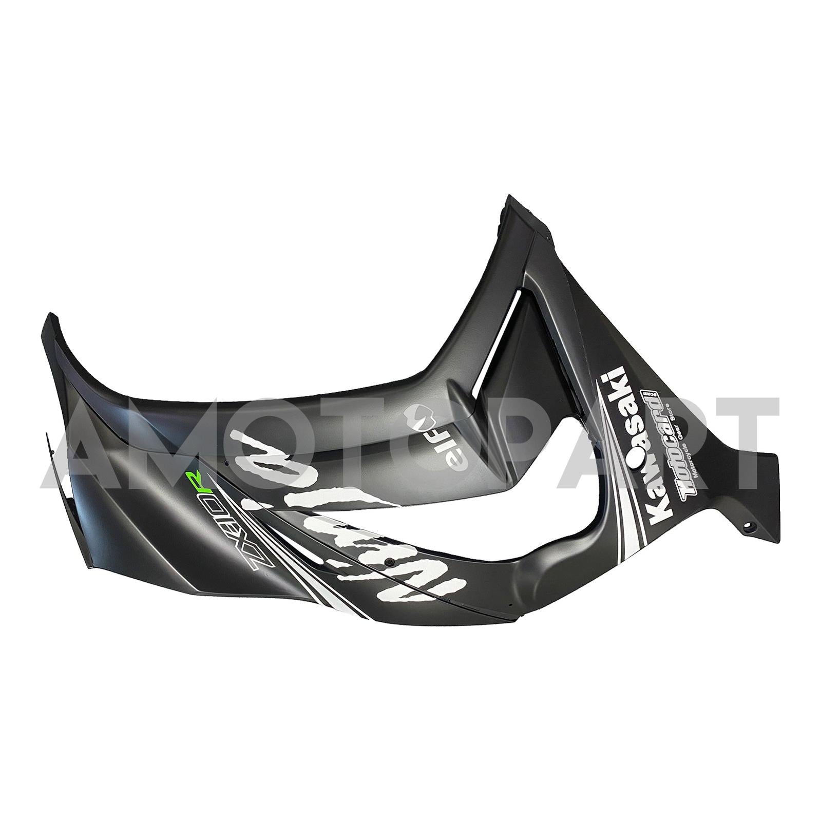 Amotopart Kawasaki ZX10R 2011-2015 Matt Black&Snow Decal Fairing Kit