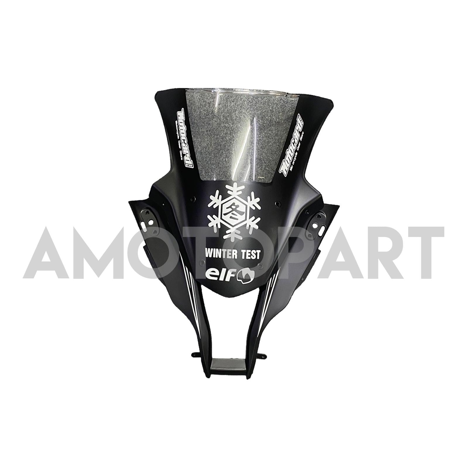 Amotopart Kawasaki ZX10R 2011-2015 Matt Black&Snow Decal Fairing Kit