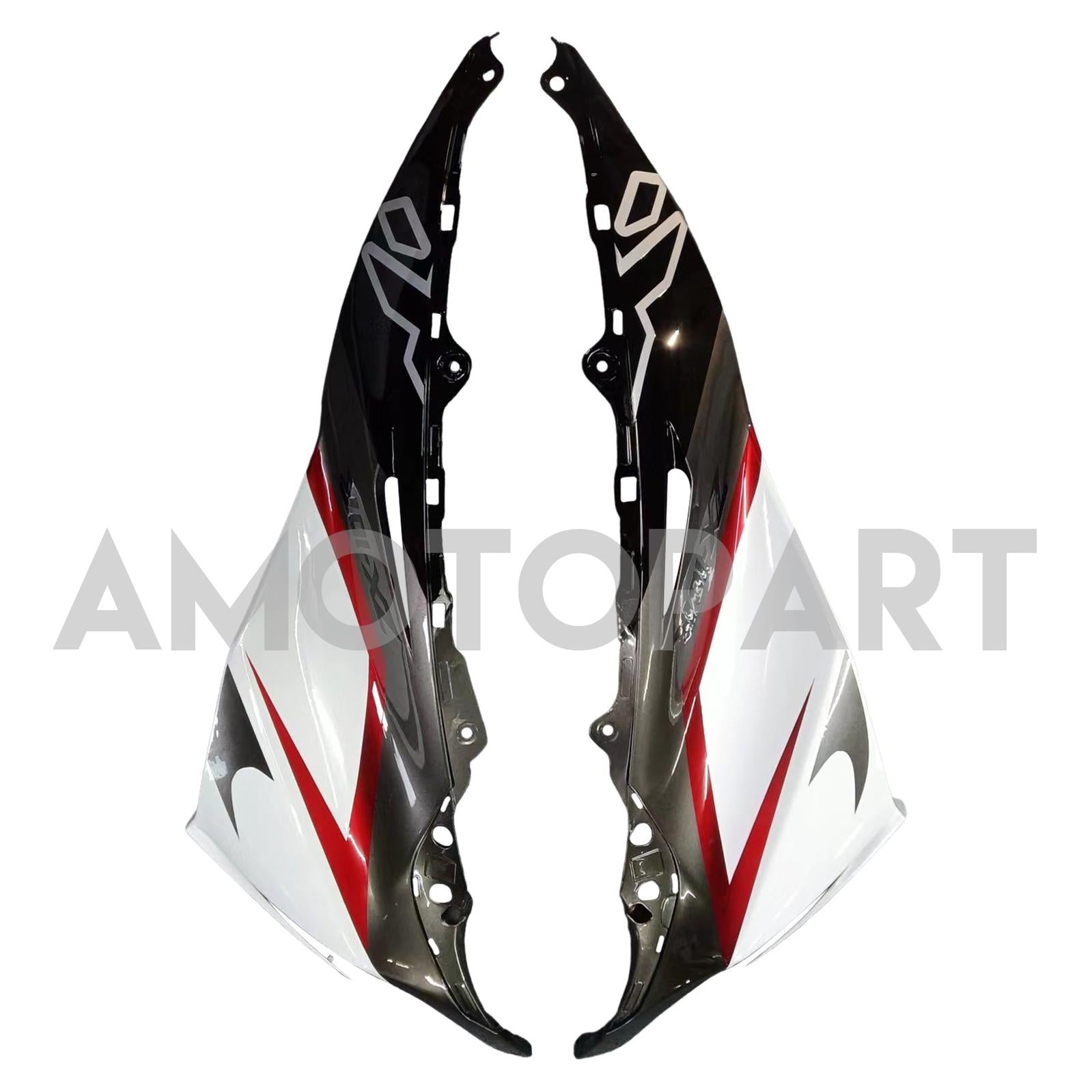 Amotopart Kawasaki ZX10R 2011-2015 White Black Fairing Kit