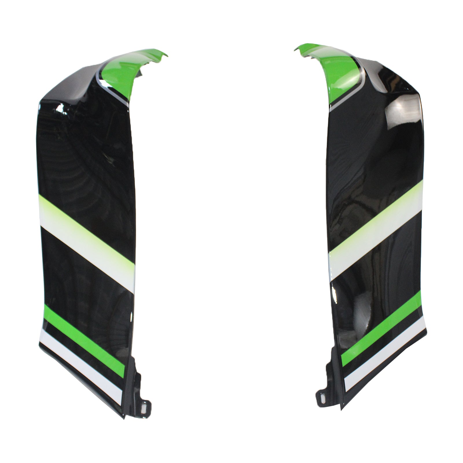 Amotopart Kawasaki ZX10R 2011-2015 Zielony czarny biały zestaw owiewki