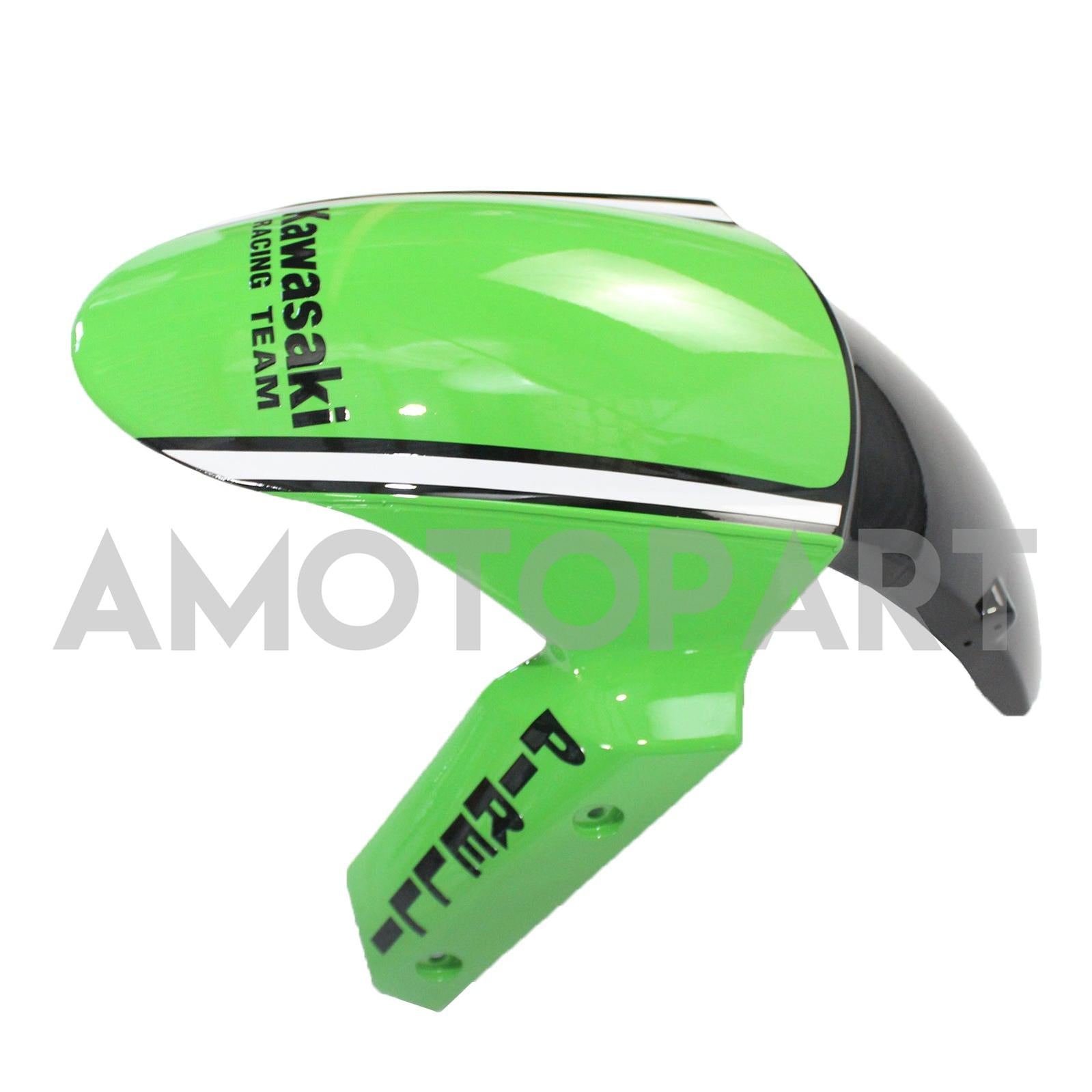 Amotopart Kawasaki ZX10R 2011-2015 Grüne Schwarzweißkit Kit