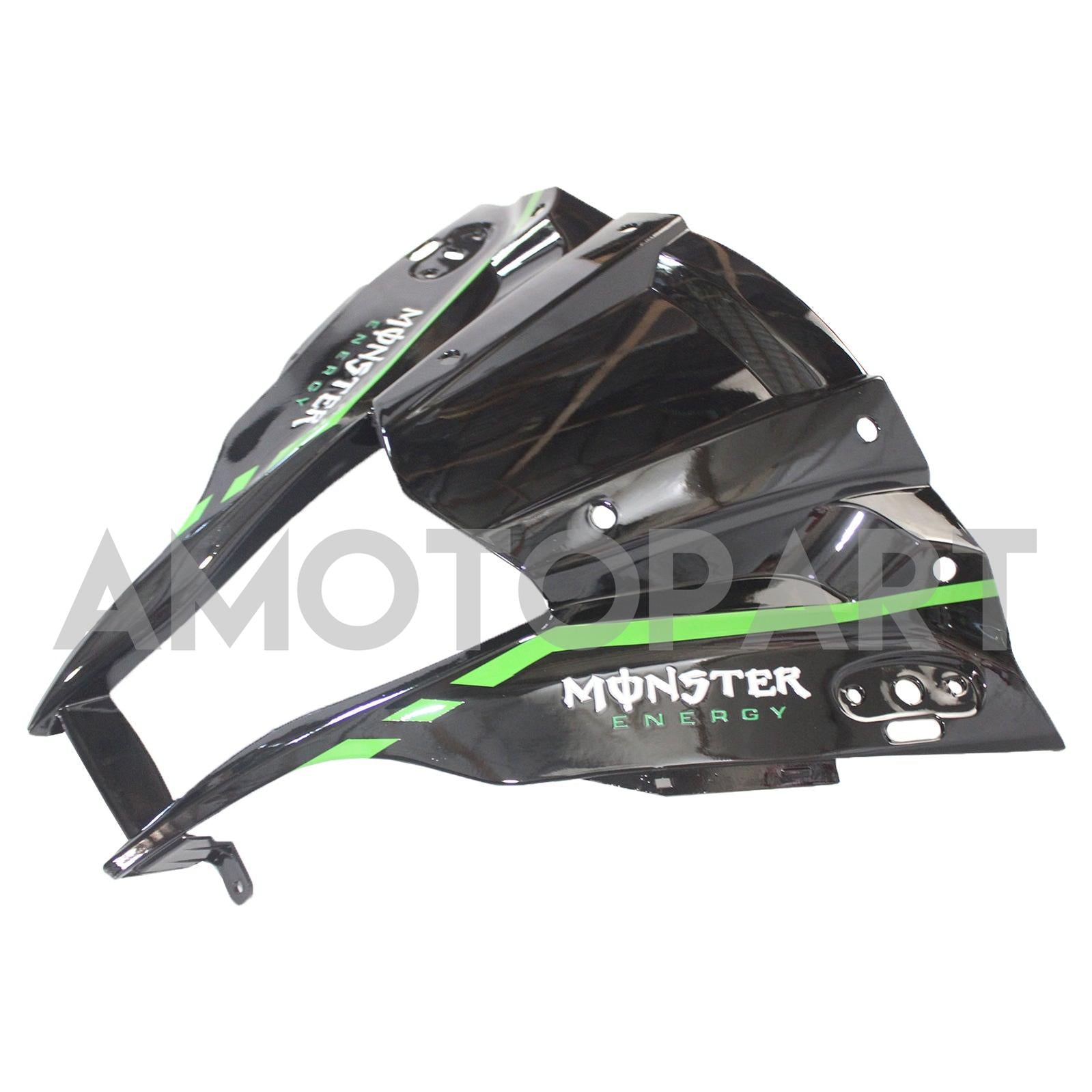 Amotopart Kawasaki ZX10R 2011-2015 Grüne Schwarzweißkit Kit
