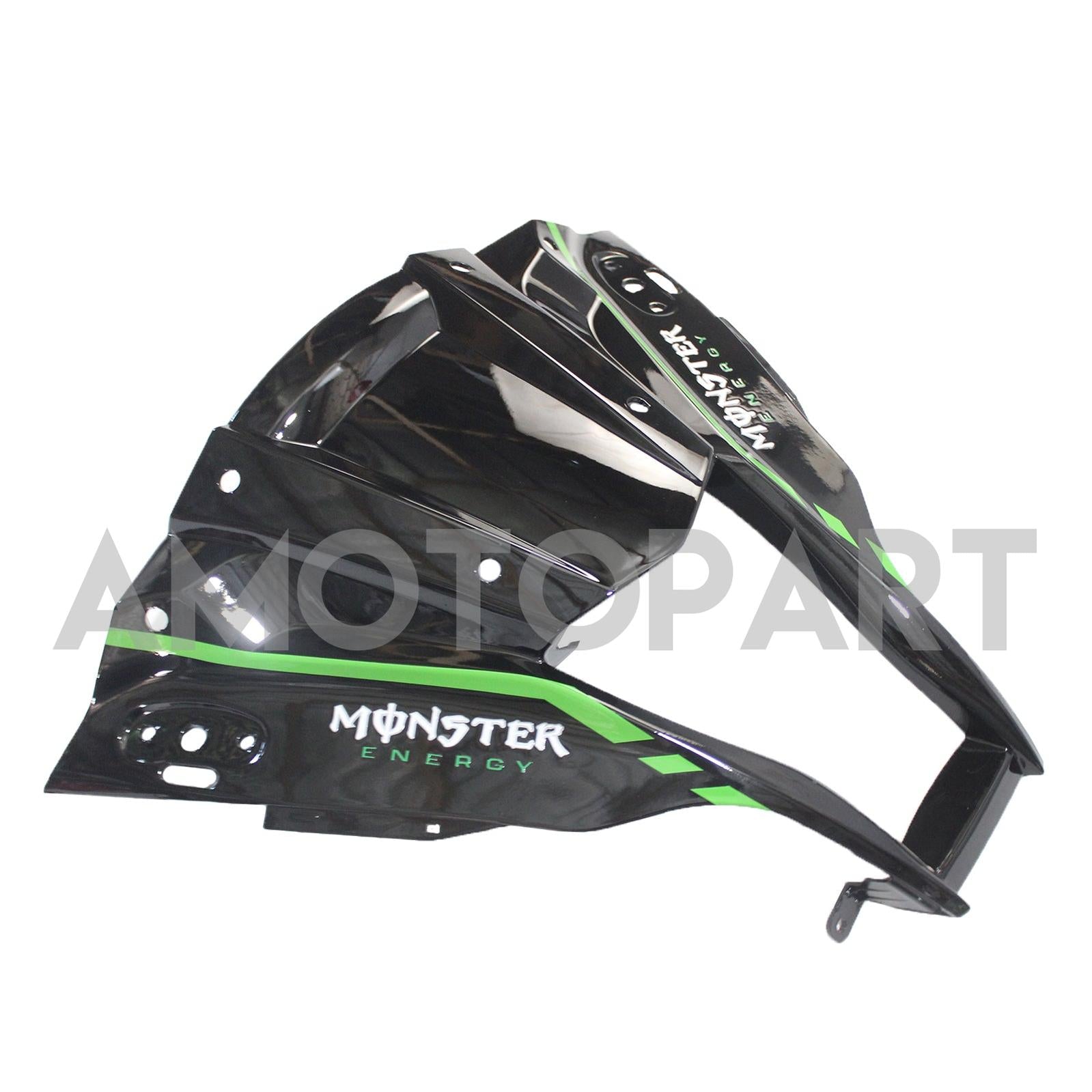 Amotopart Kawasaki ZX10R 2011-2015 Grüne Schwarzweißkit Kit