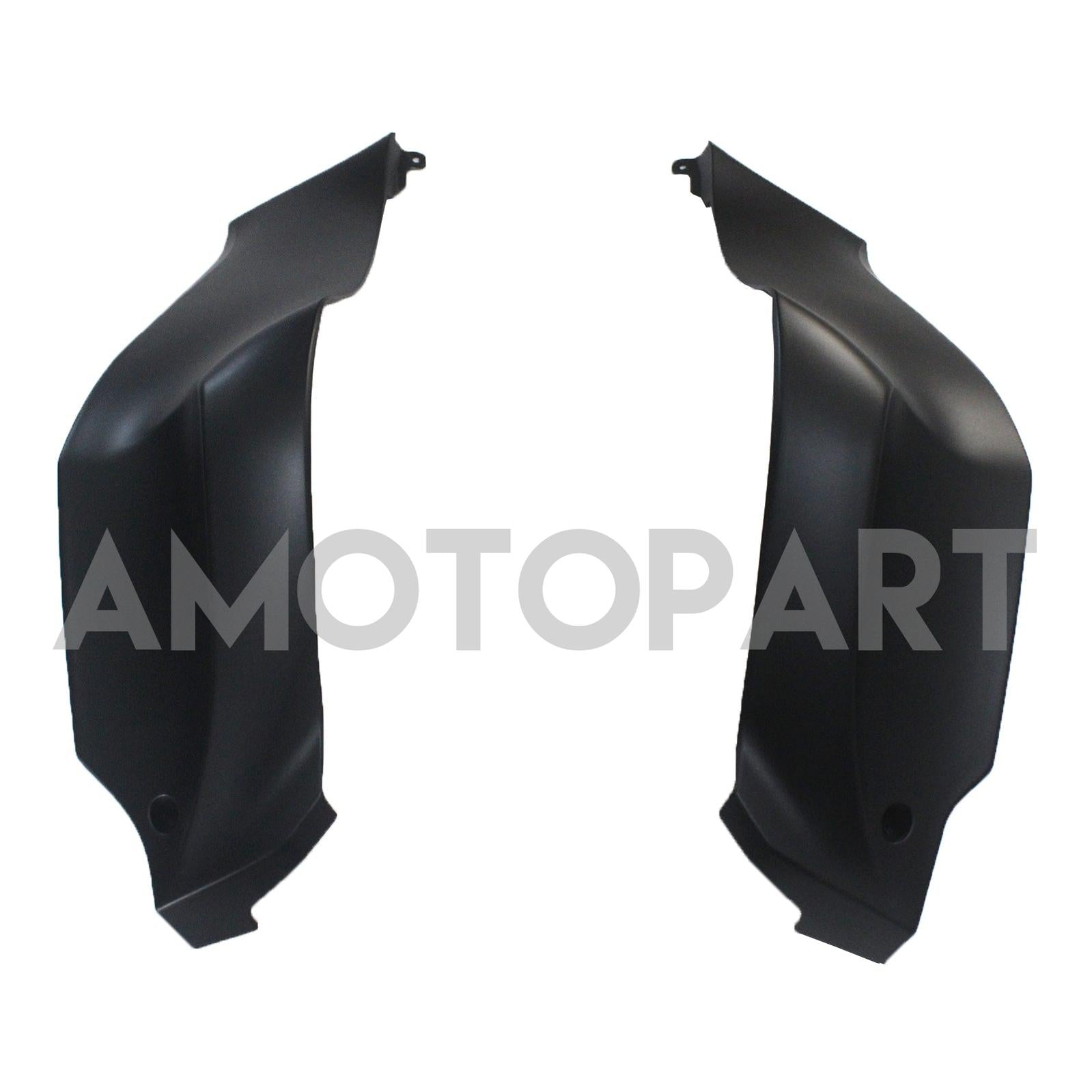 Amotopart Kawasaki ZX10R 2011-2015 Matt preto com kit de carenagem de decalque Golden