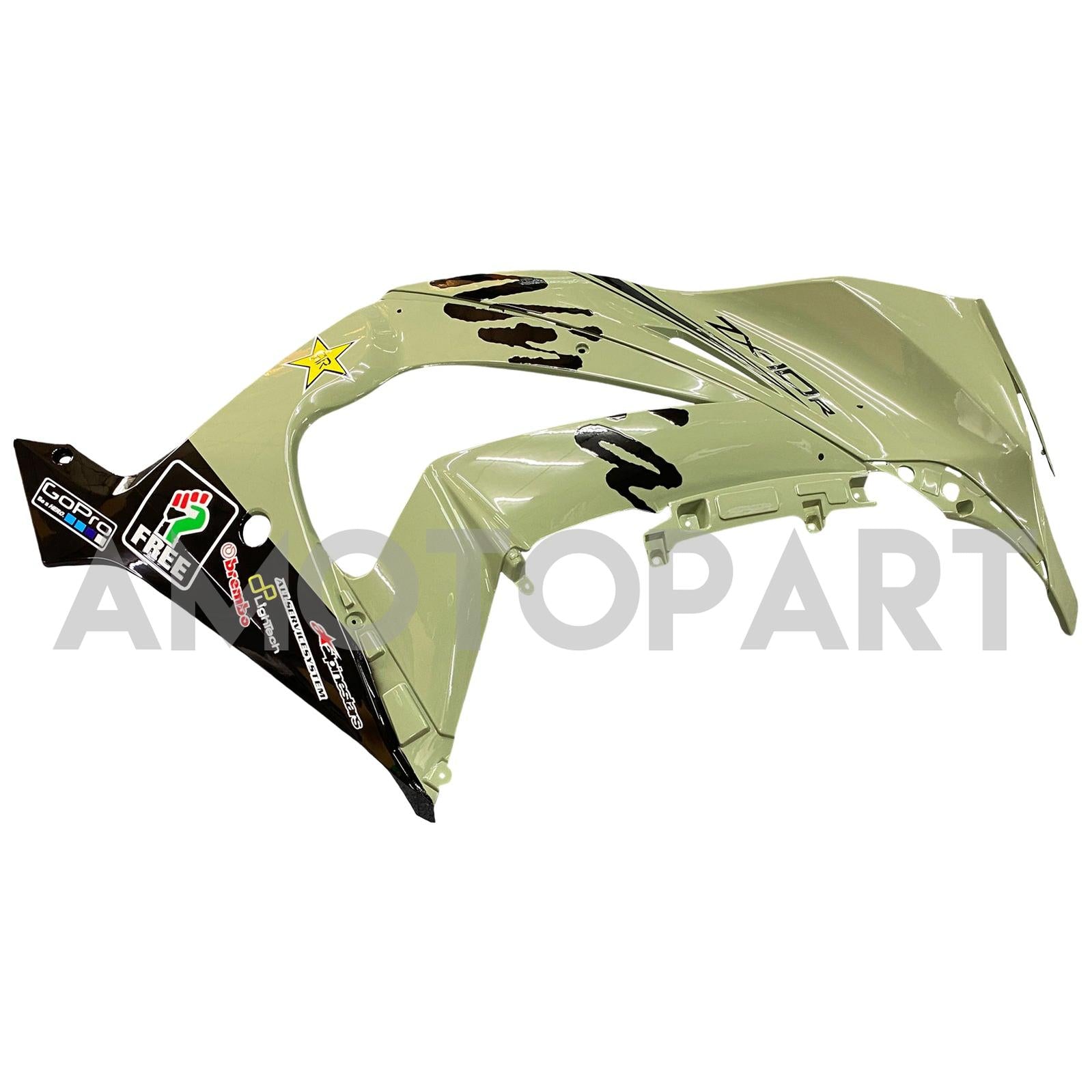 Amotopart 2011-2015 Kawasaki ZX10R Mattes Green Fearing Kit