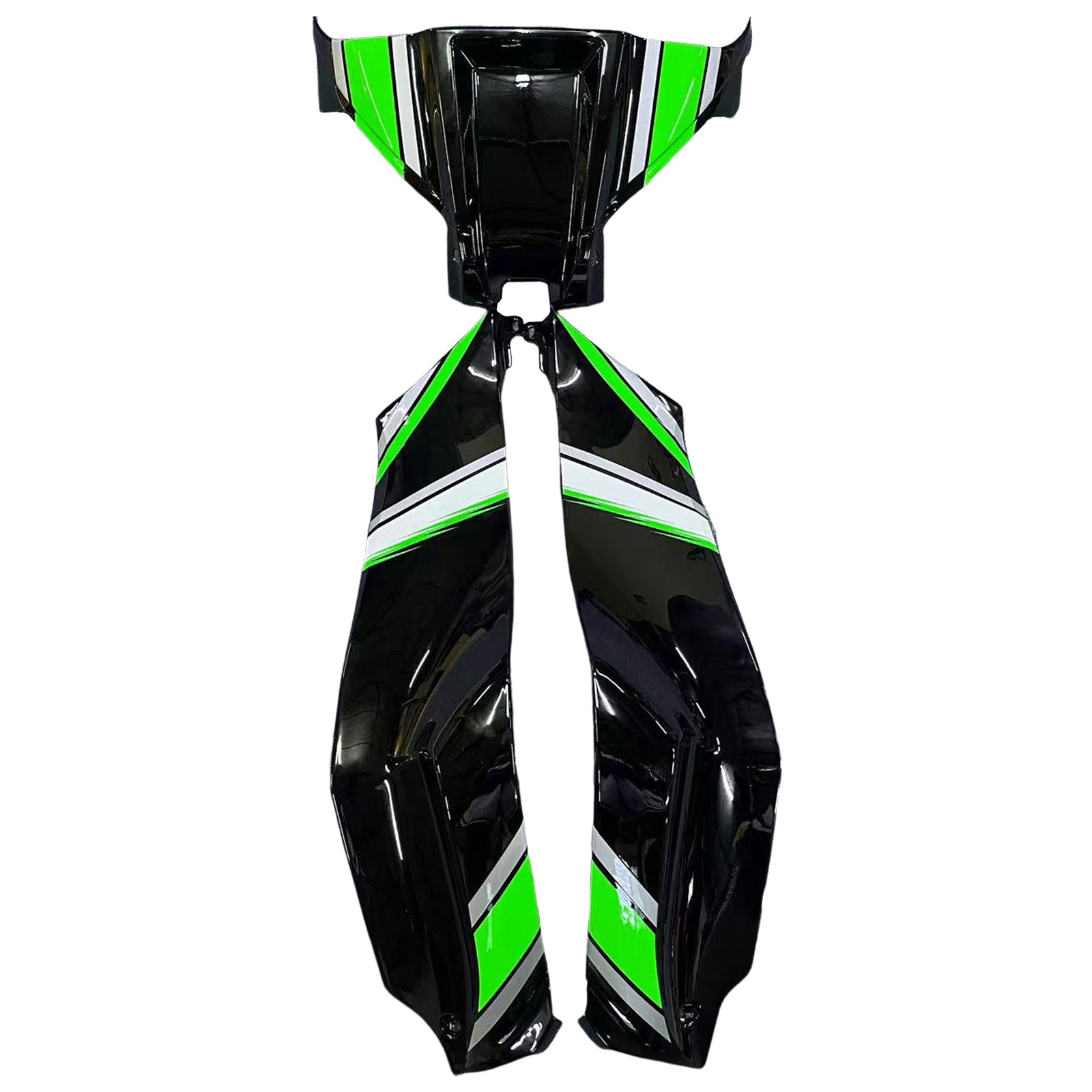 Amotopart 2011-2015 Kawasaki ZX10R Green&Black Style2 Fairing Kit