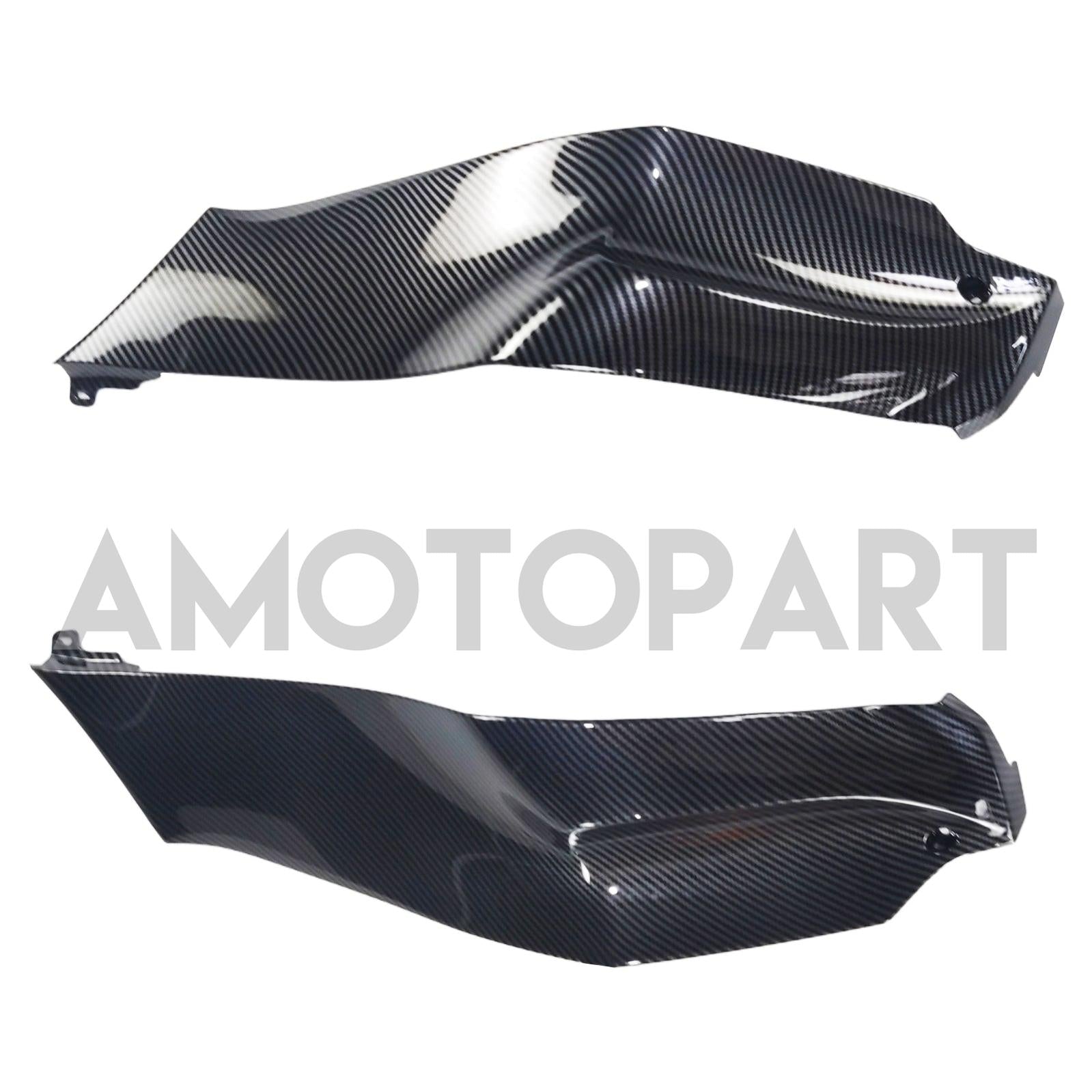Amotopart 2011-2015 Kawasaki ZX10R Carbon Fiber Pattern Black & Red Fairing Kit