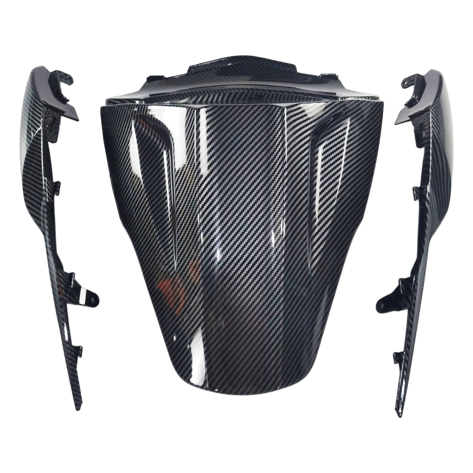 Amotopart 2011-2015 Kawasaki zx10r vzorec uhlíkových vláken Black & Red Facring Kit