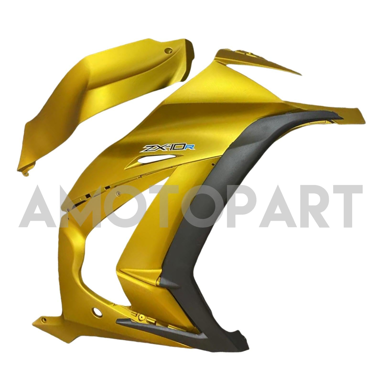 Amotopart 2011-2015 Kawasaki ZX10R Yellow&Black Fairing Kit