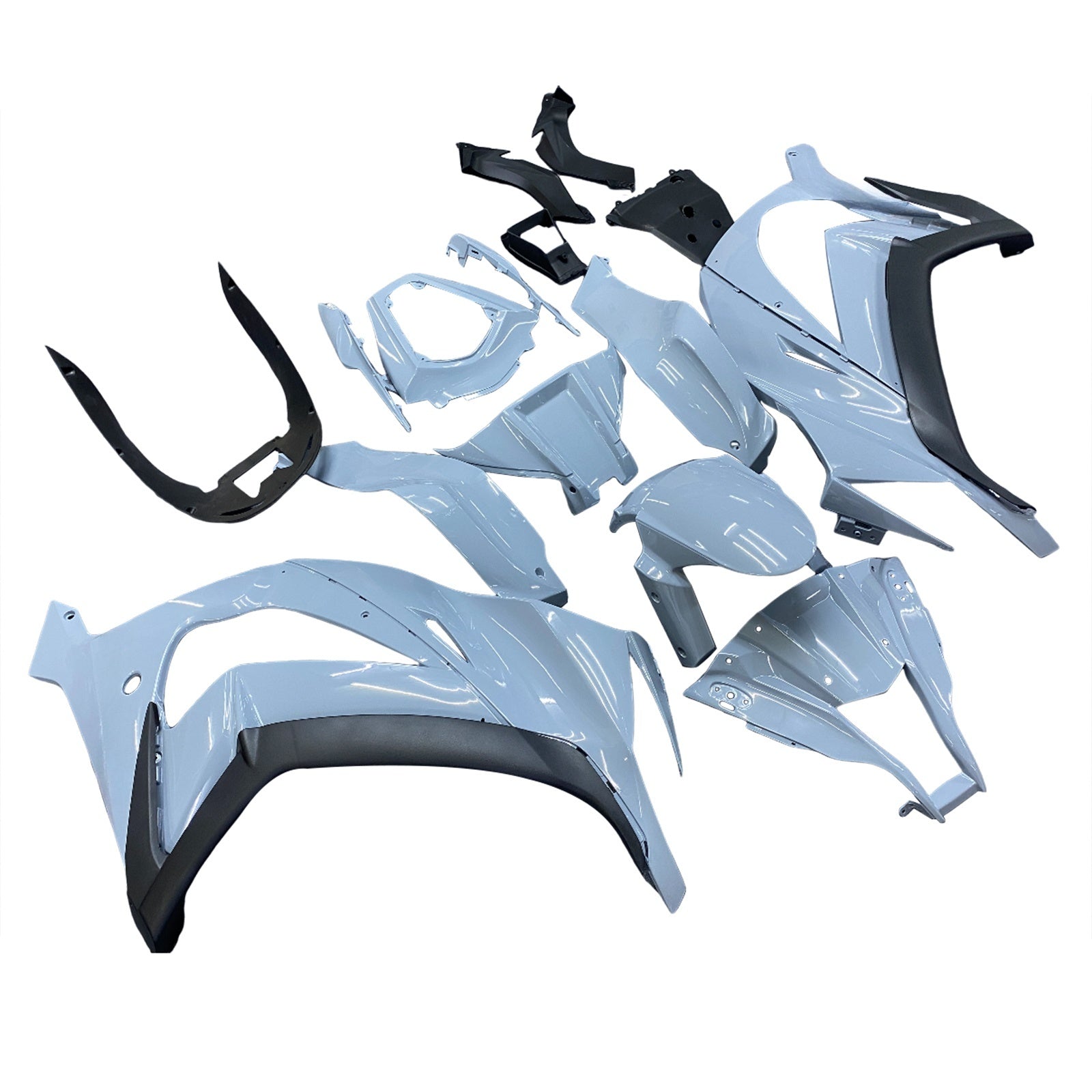 Amotopart 2011-2015 Kawasaki ZX10R Grey Fairing Kit