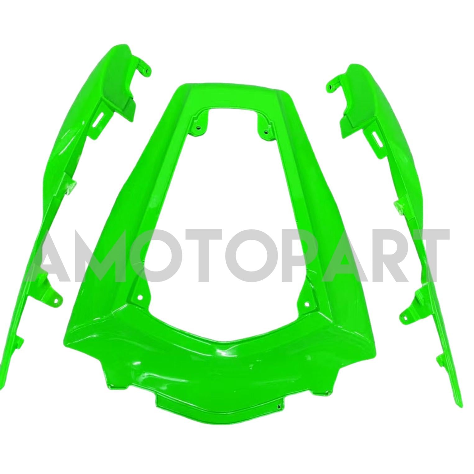 Amotopart 2011-2015 Kawasaki ZX10R Green&White Fairing Kit
