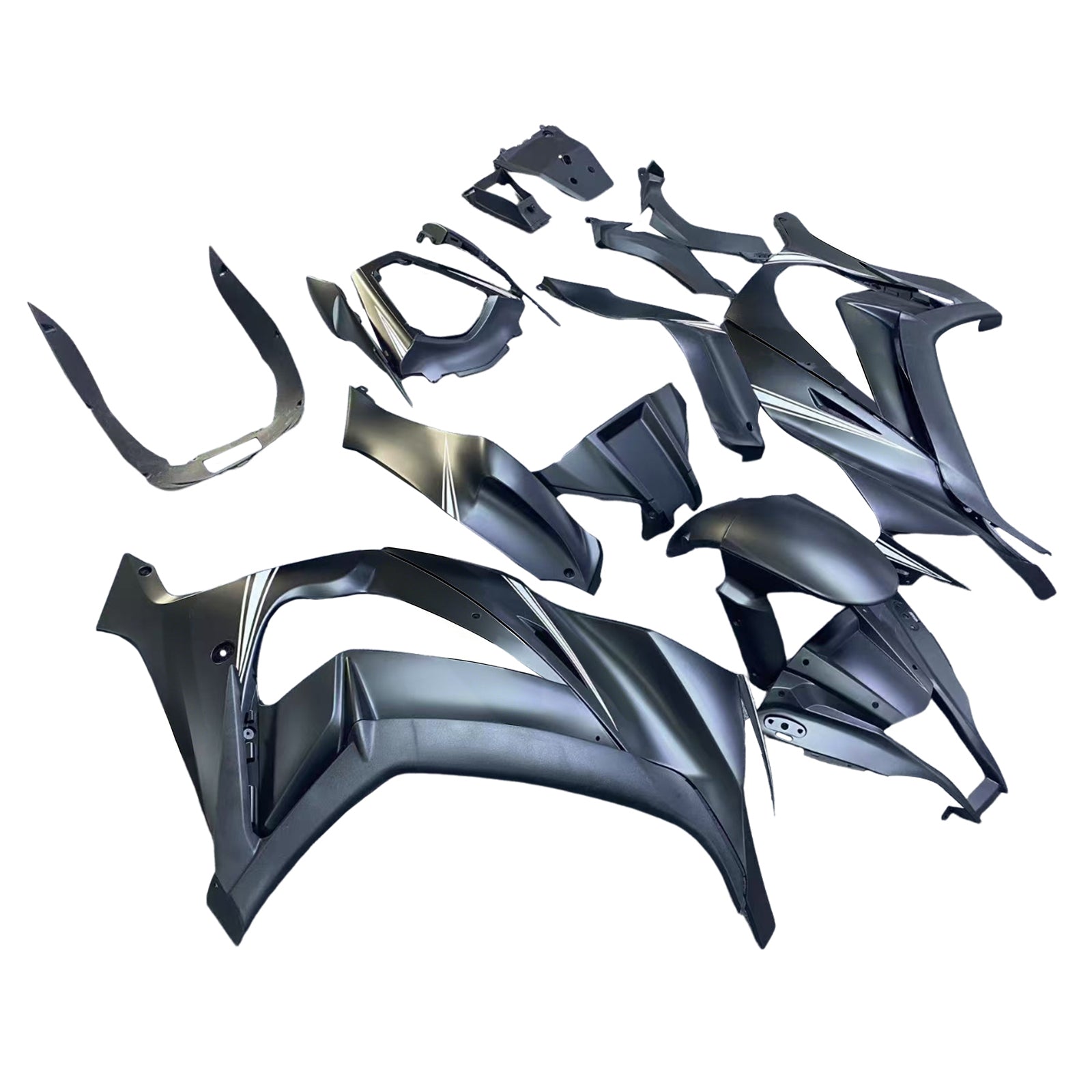 Amotopart 2011-2015 Kawasaki ZX10R Black Fairing Kit
