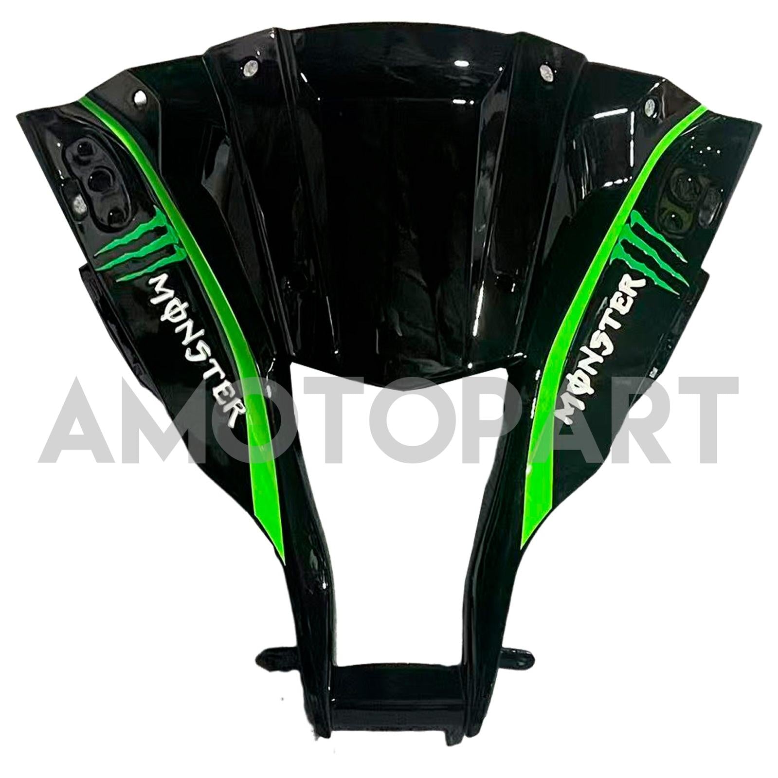 Amotopart 2011-2015 Kawasaki ZX10R Green&Black Style5 Fairing Kit