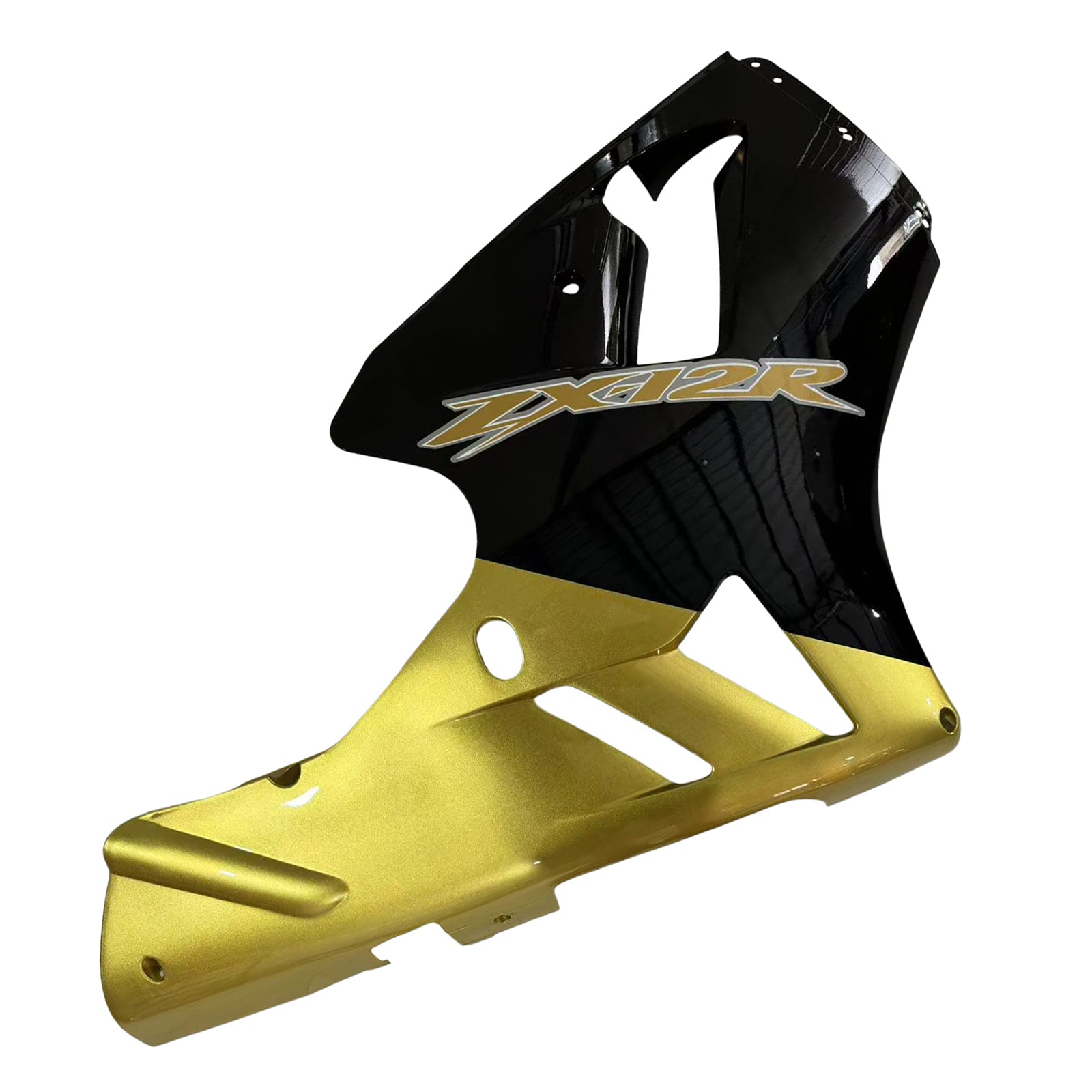 Amotopart 2000-2001 Kawasaki ZX12R Fairing Black & Gold Kit