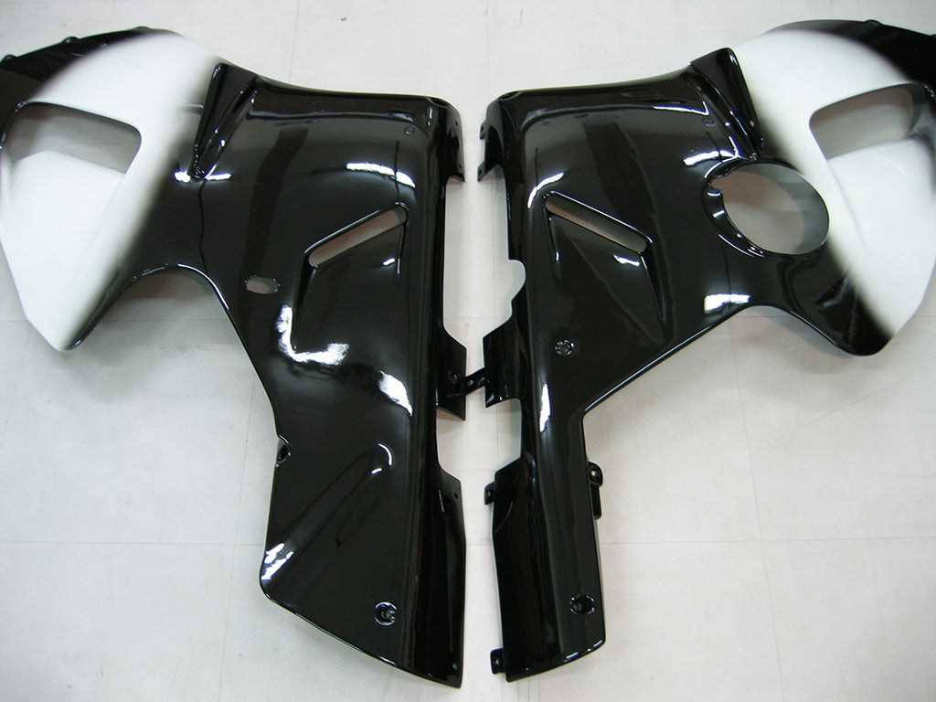 Amotopart 2000-2001 Kawasaki ZX12R Fairing Black&White Kit