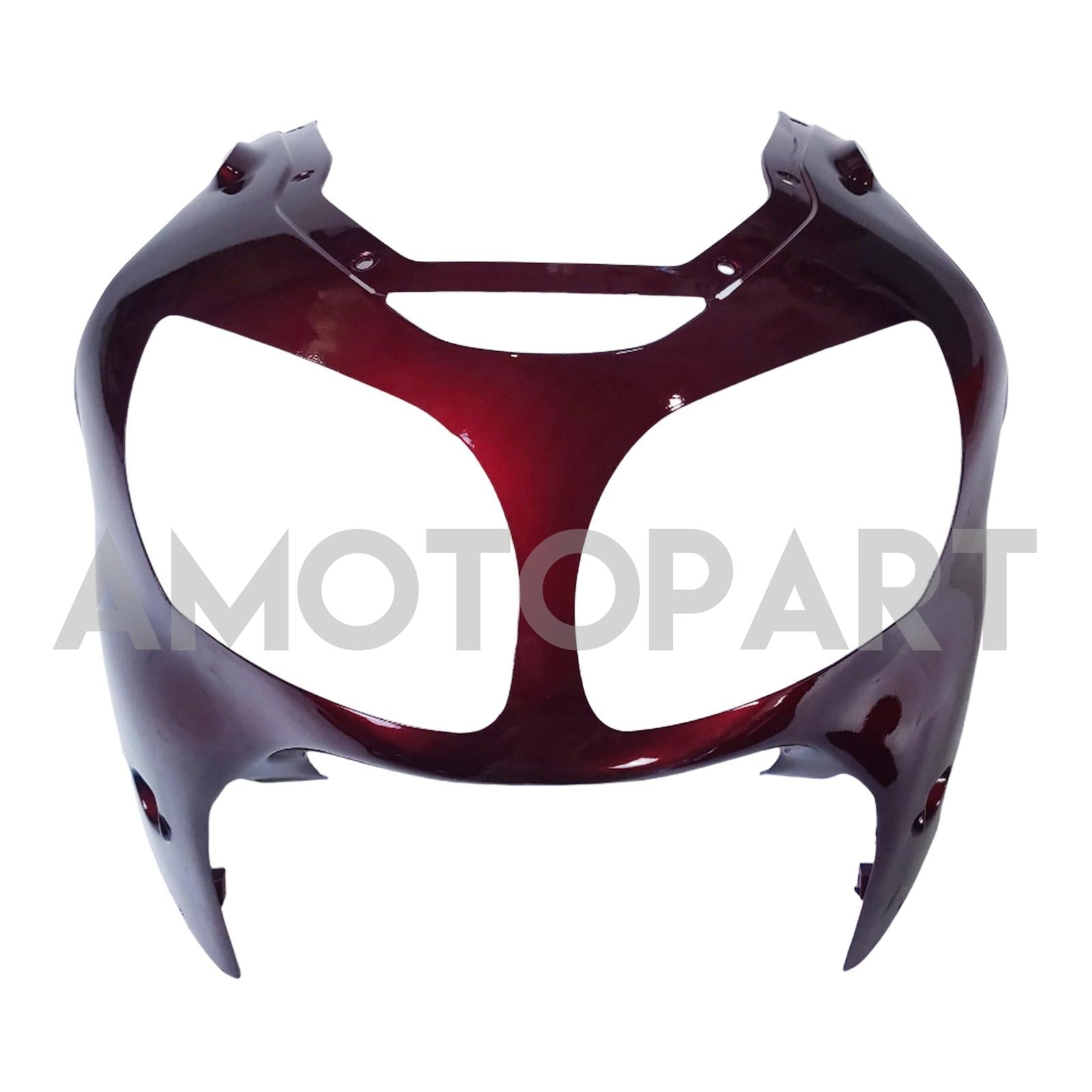 Amotopart Kawasaki 2000-2001 ZX12R Red Golden Fairing Kit