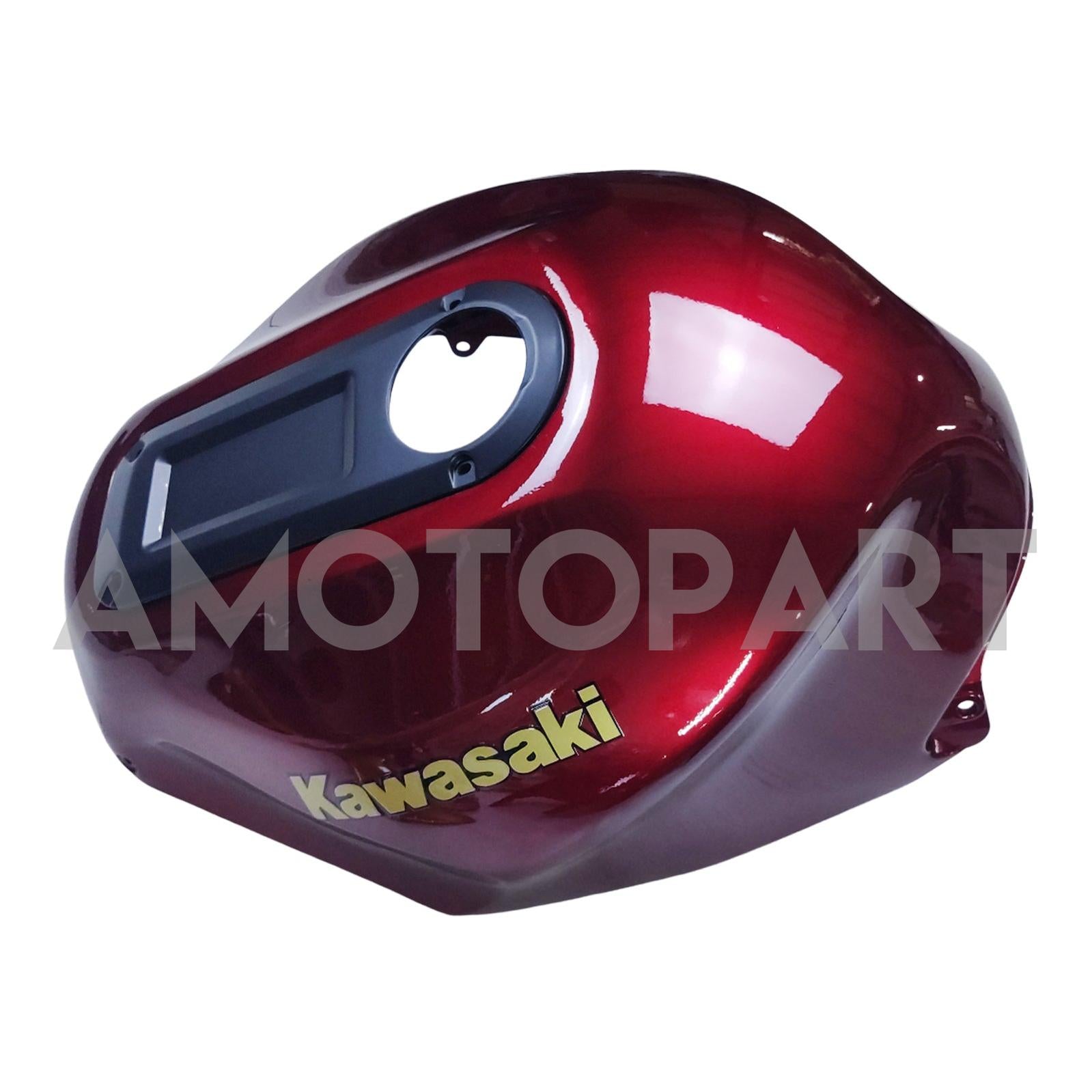 Amotopart Kawasaki 2000-2001 ZX12R Red Golden Fairing Kit