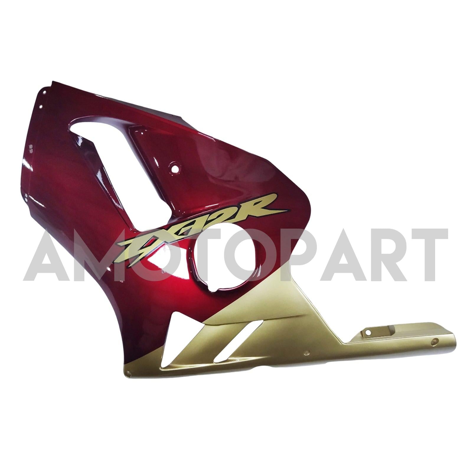 Amotopart Kawasaki 2000-2001 ZX12R Red Golden Fairing Kit