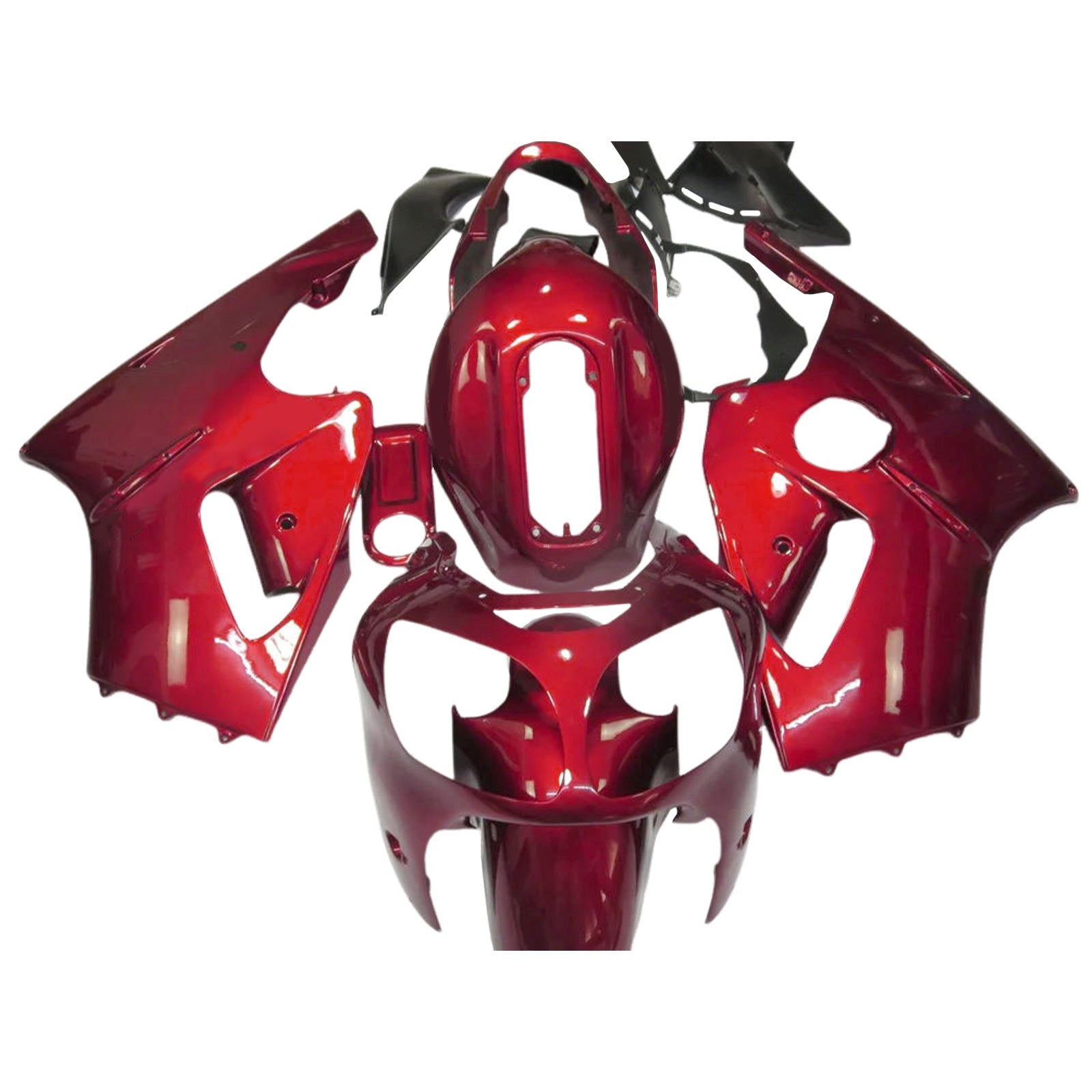 Amotopart 2000-2001 Kawasaki ZX12R Red Fairing Kit