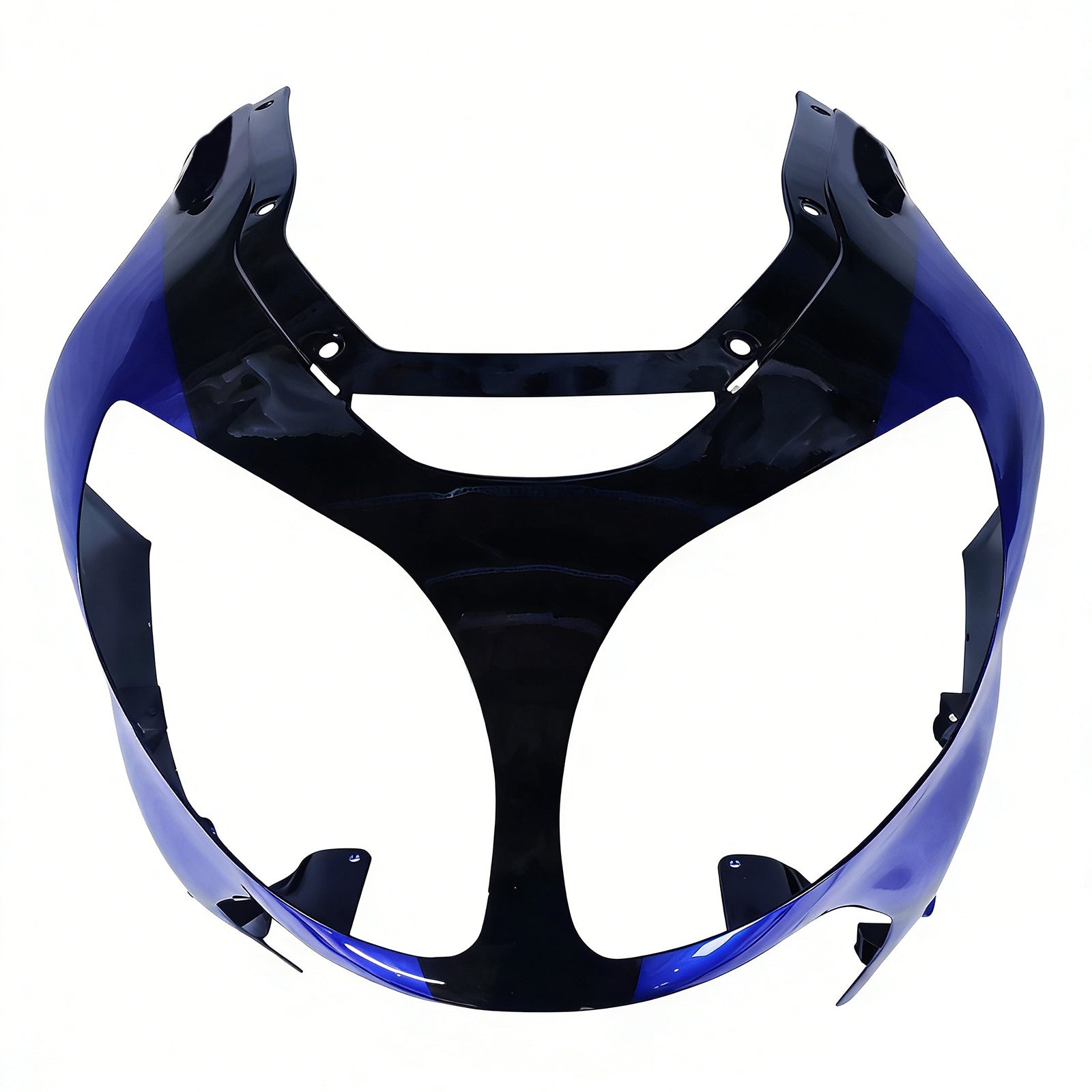 Amotopart 2000-2001 Kawasaki ZX12R Glossy Black Blue Fairing Kit