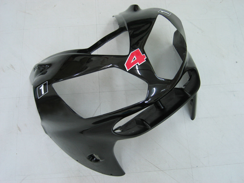 Amotopart 2002-2005 Kawasaki ZX12R Fairing G-Black & White Kit