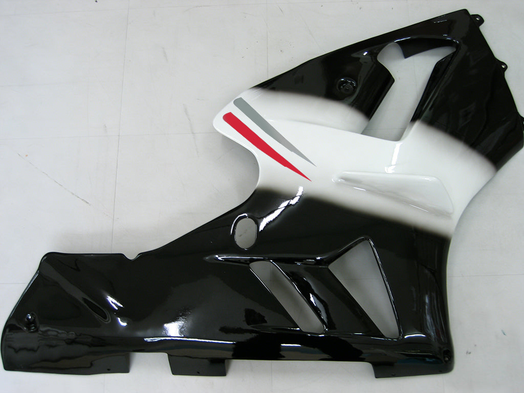 Amotopart 2002-2005 Kawasaki ZX12R Fairing G-Black & White Kit
