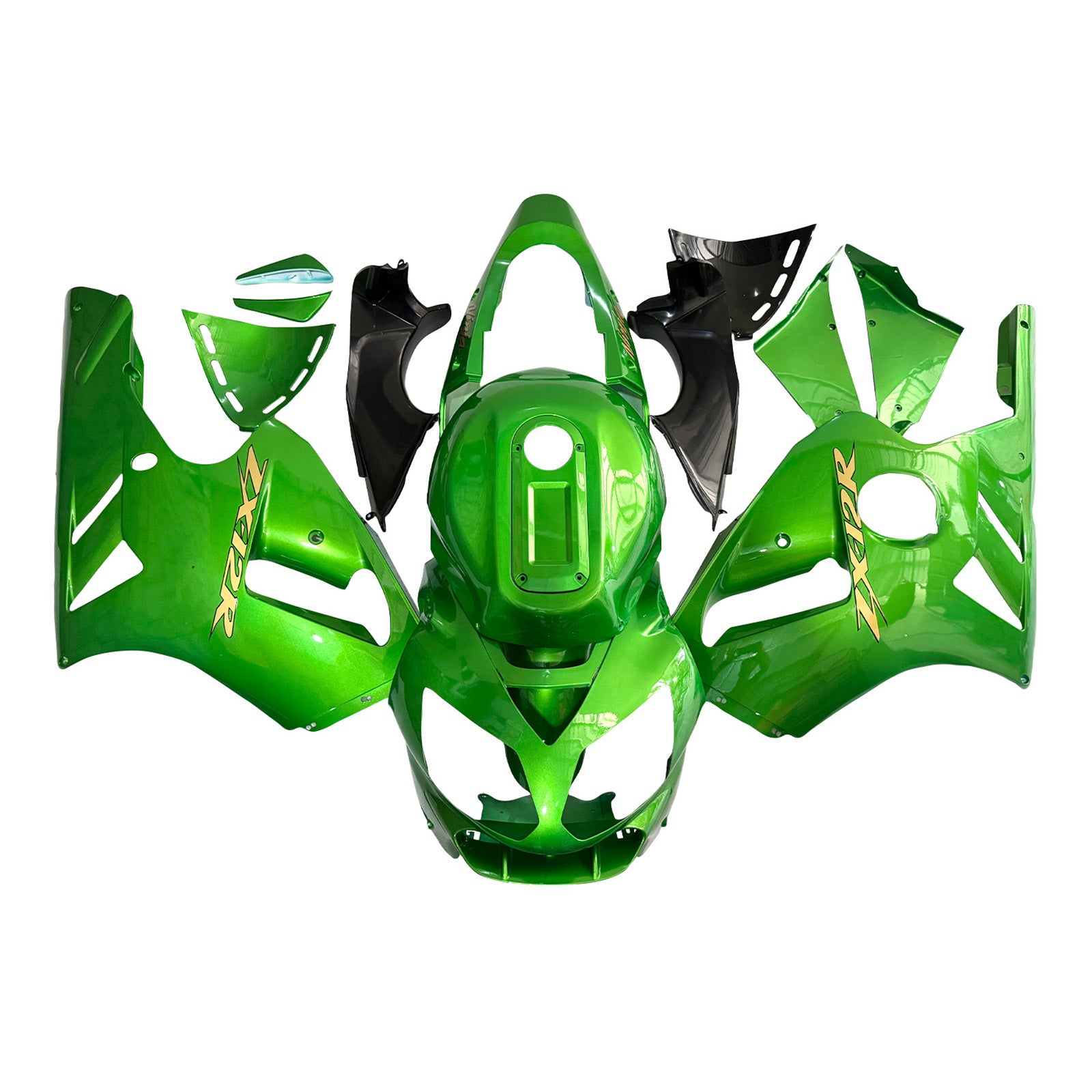 Amotopart 2002-2005 Kawasaki ZX12R kuip G-groen set