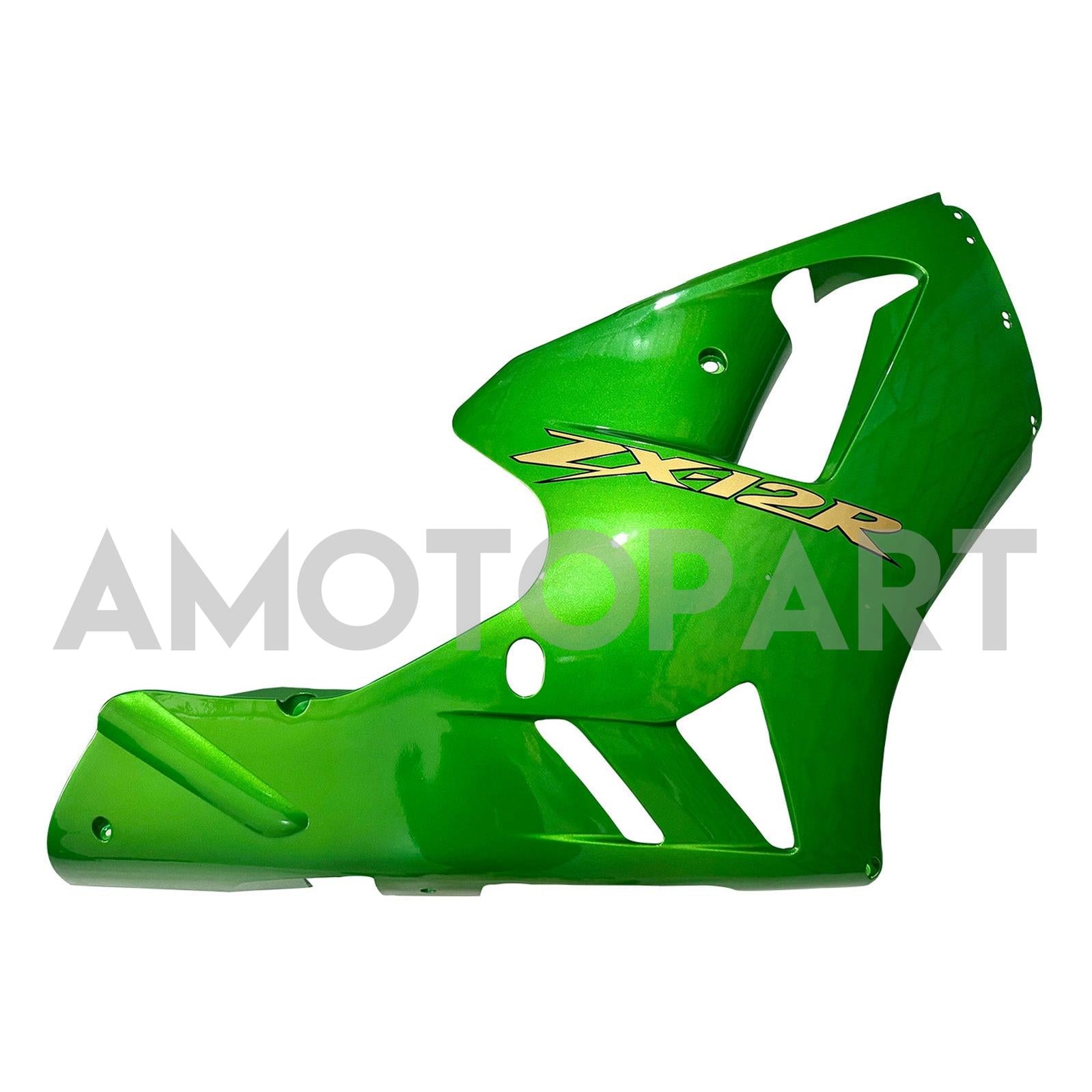 Amotopart 2002-2005 Kawasaki ZX12R Fairing G-Green Kit