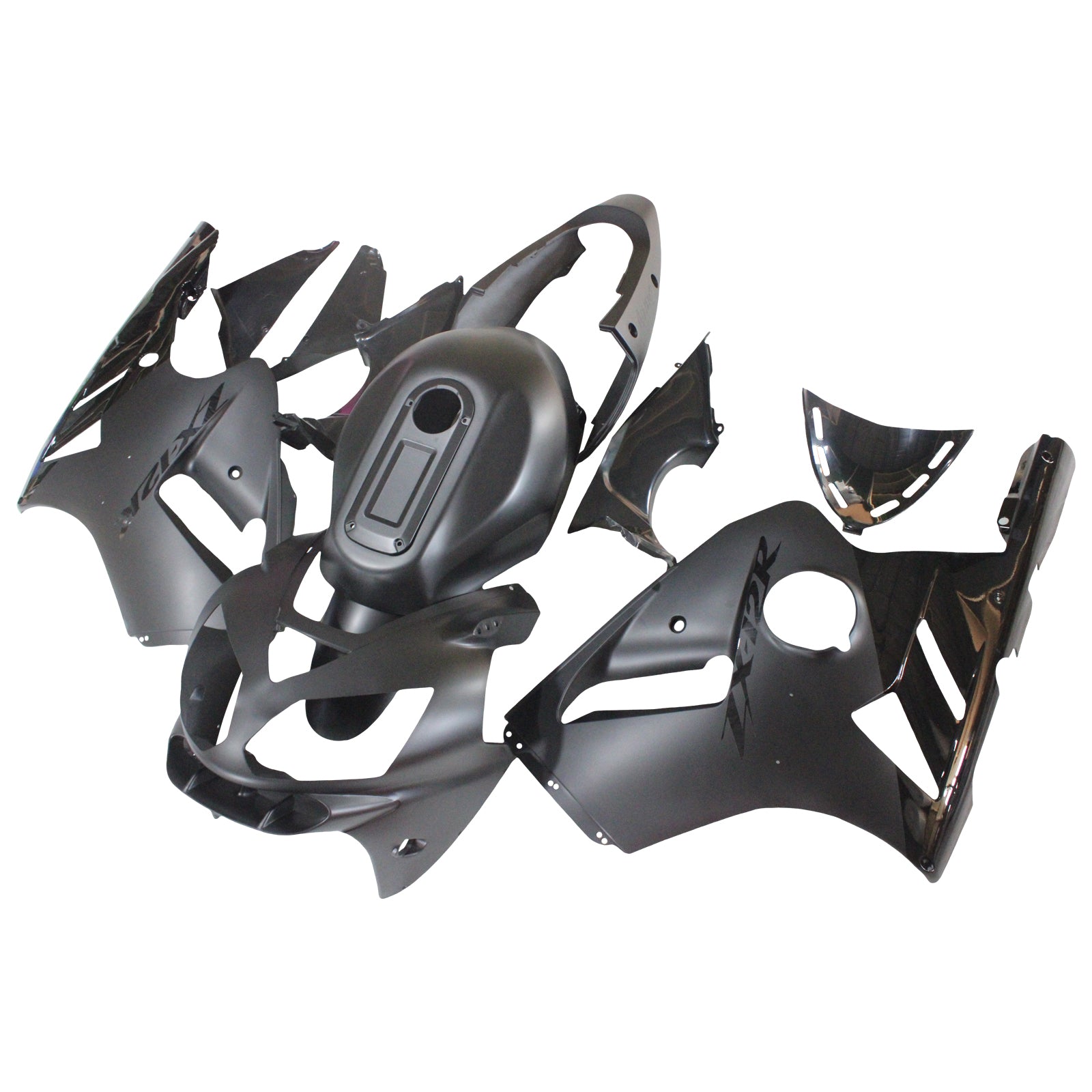 Amotopart 2002-2005 Kawasaki ZX12R Faring Matte Black Kit