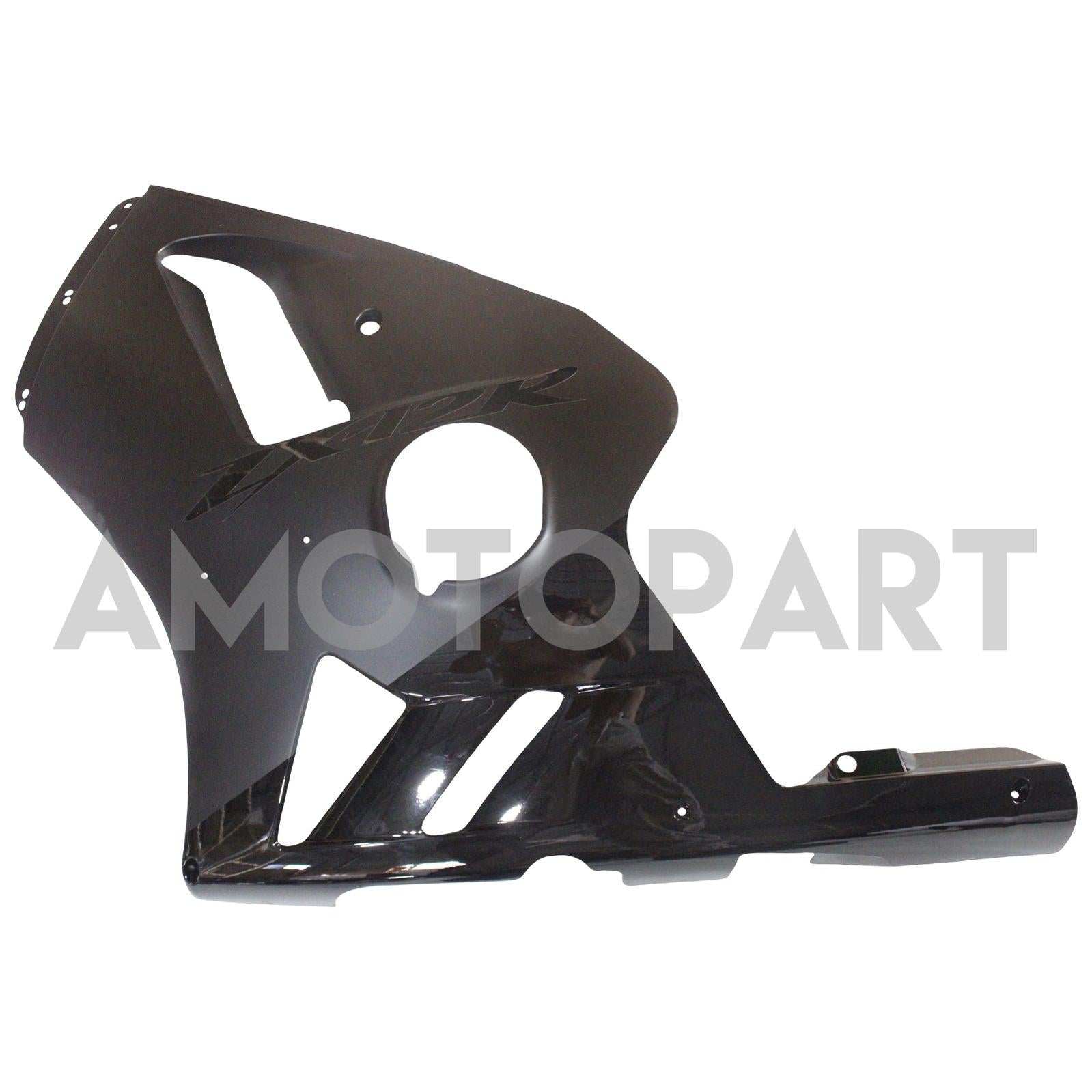 Amotopart 2002-2005 Kawasaki Zx12r Farring Matte Black s lesklou černou sadou log