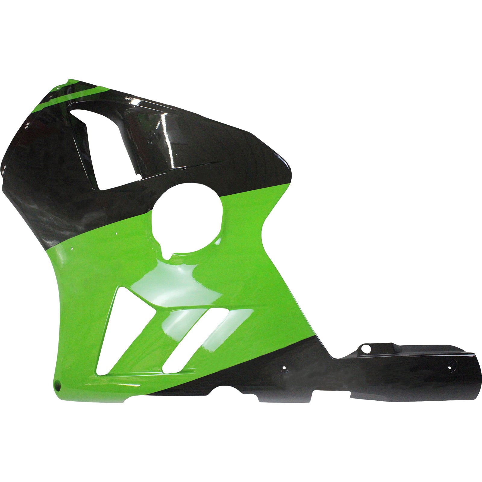 Amotopart 2002–2005 Kawasaki ZX12R Grün Schwarz Verkleidungsset