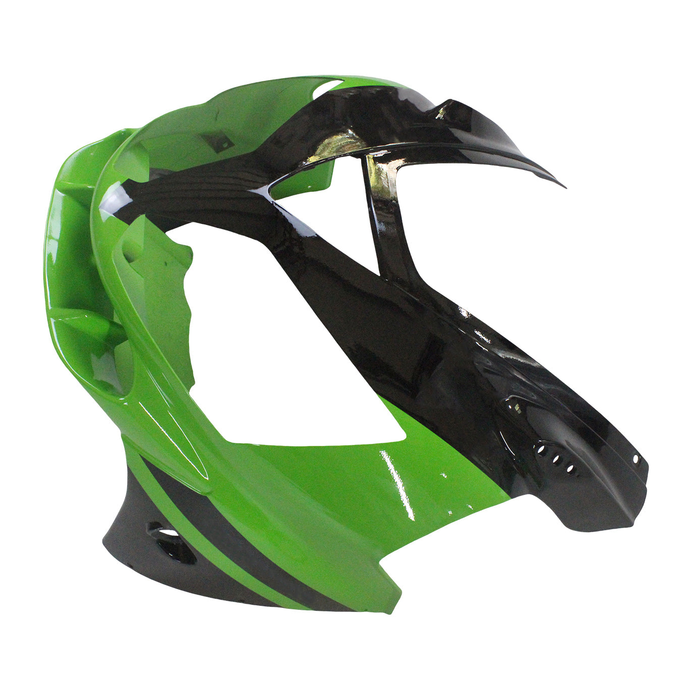 Amotopart 2002–2005 Kawasaki ZX12R Grün Schwarz Verkleidungsset