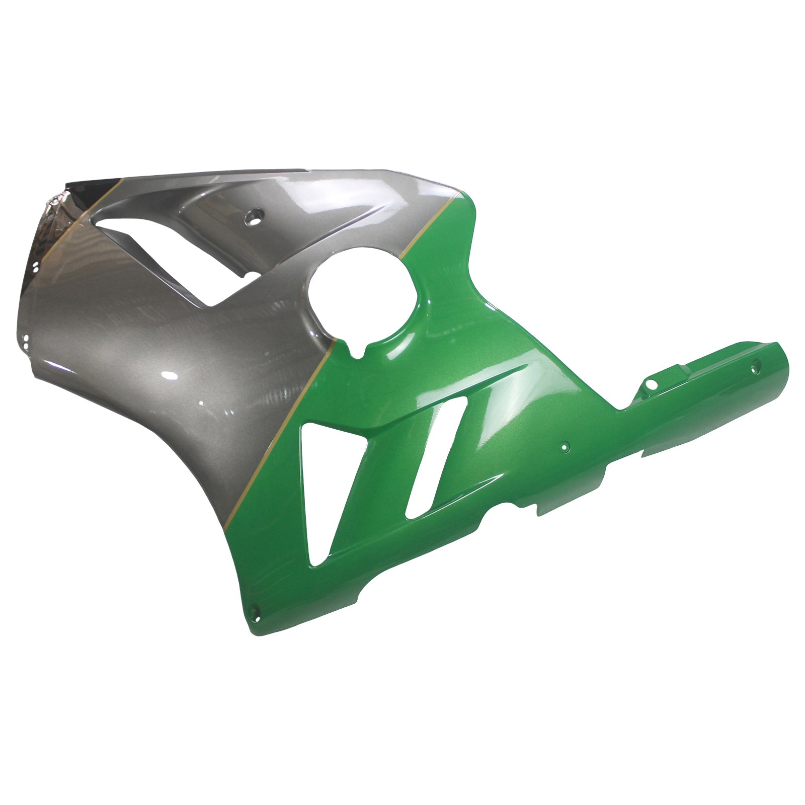 Amotopart 2002-2005 Kawasaki ZX12R Faring Green&Kit de logo gris