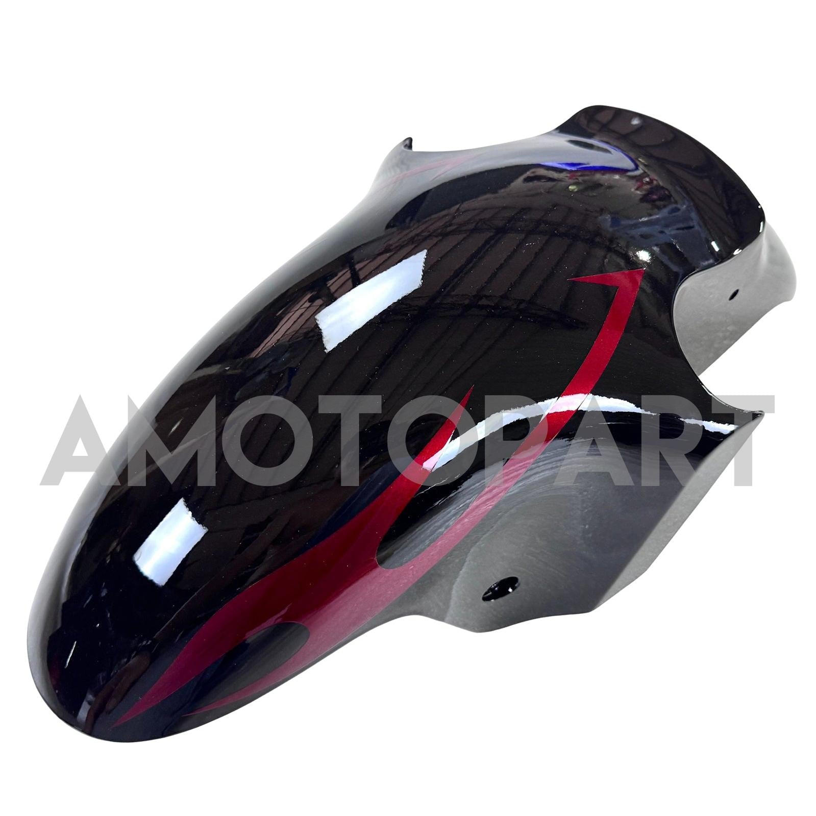 Amotopart 2002-2005 Kawasaki ZX12R Black Red Fairing Kit