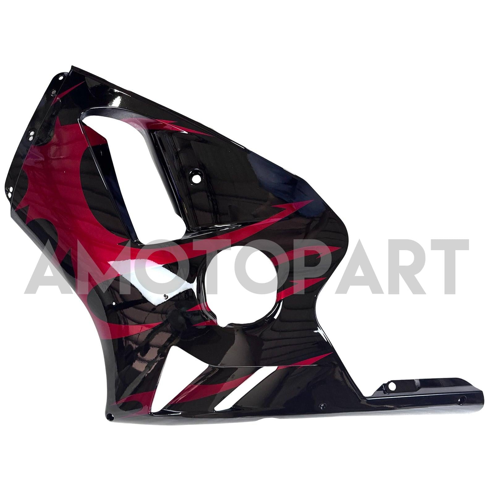 Amotopart 2002-2005 Kawasaki ZX12R Black Red Fairing Kit