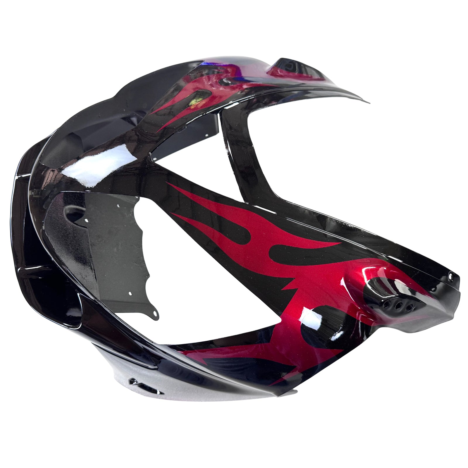 Amotopart 2002-2005 Kawasaki ZX12R Black Red Fairing Kit