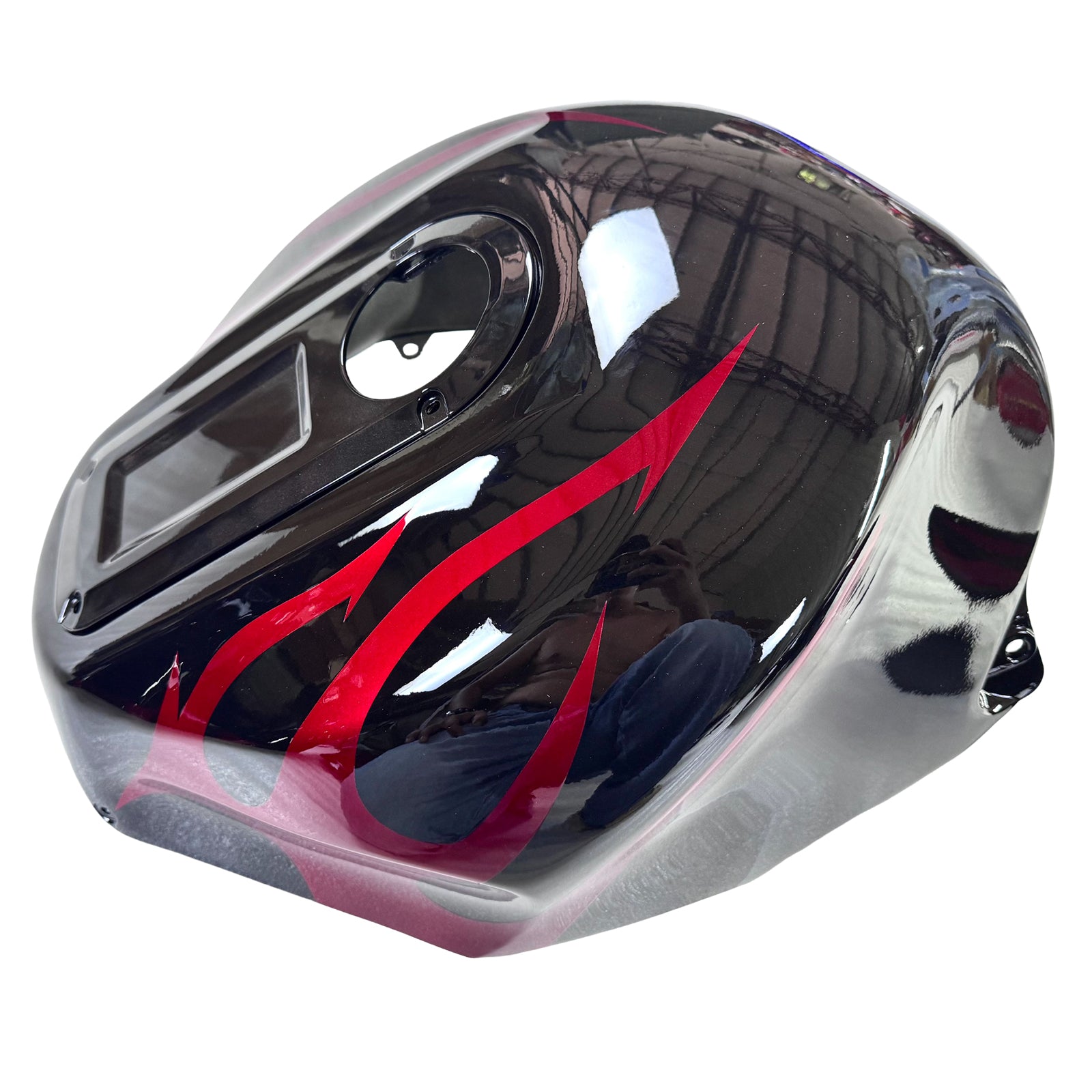 Amotopart 2002-2005 Kawasaki ZX12R Black Red Fairing Kit