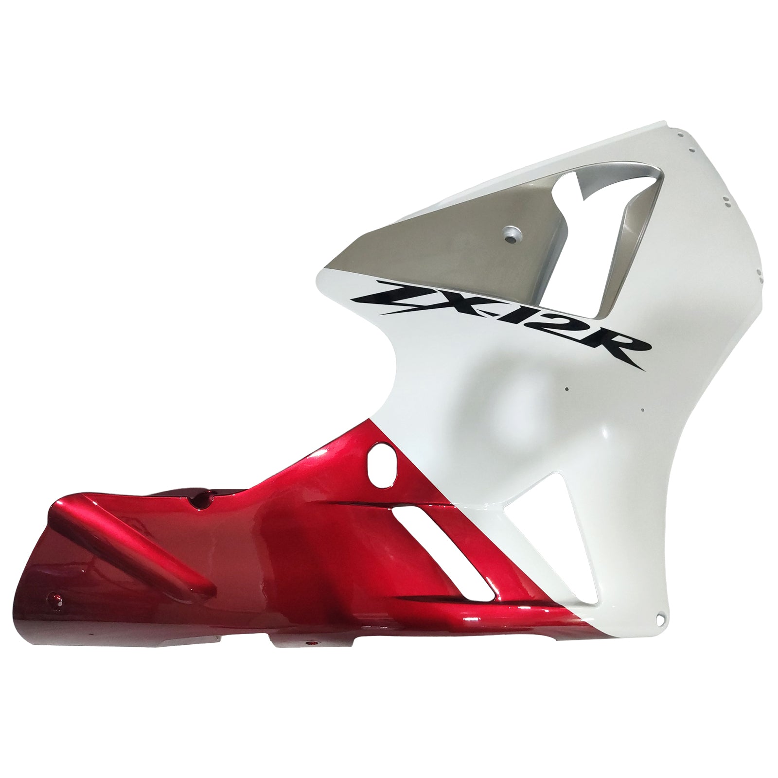 Amotopart 2002-2005 Kawasaki ZX12R White Red & Black Fairing Kit