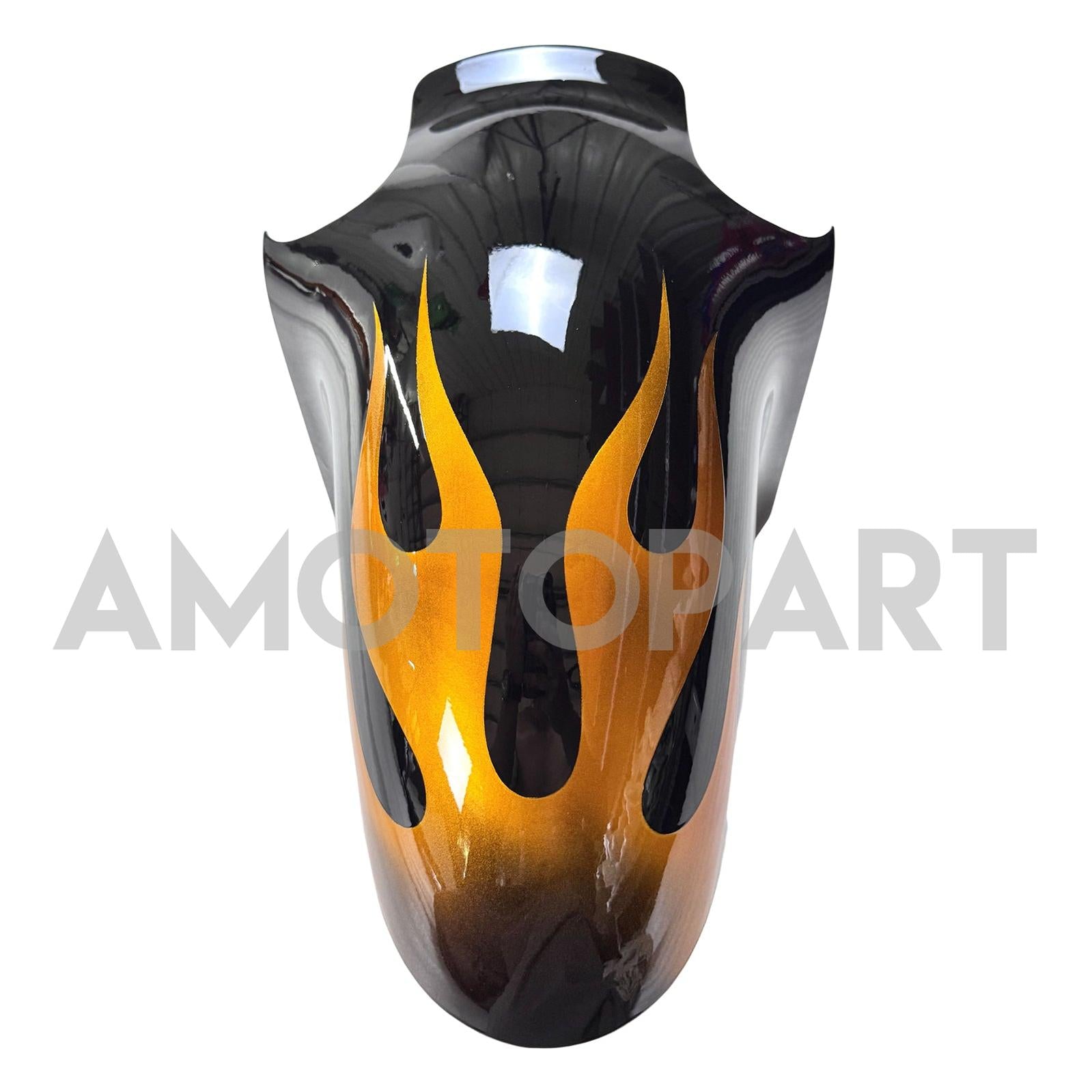 Amotopart 2002-2005 Kawasaki ZX12R Glossy Black & Yellow Fairing Kit