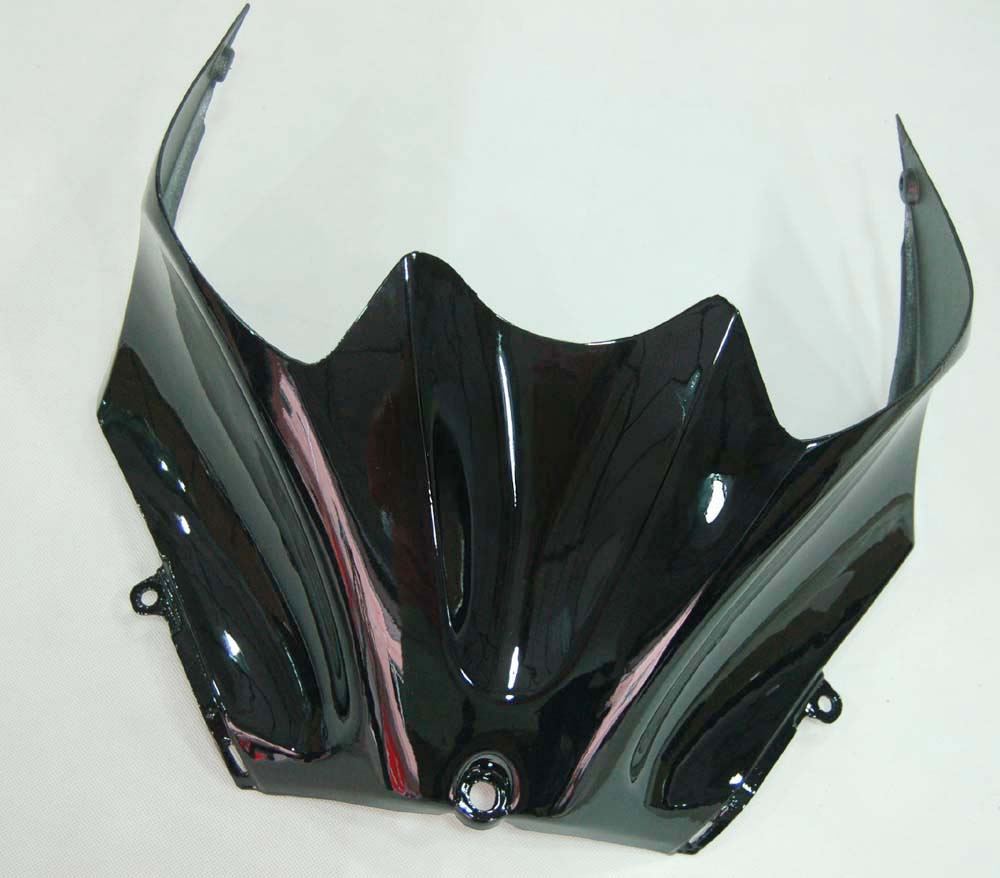 Amotopart 2006-2011 Kawasaki ZX14R ブラックとホワイトのロゴ フェアリングキット