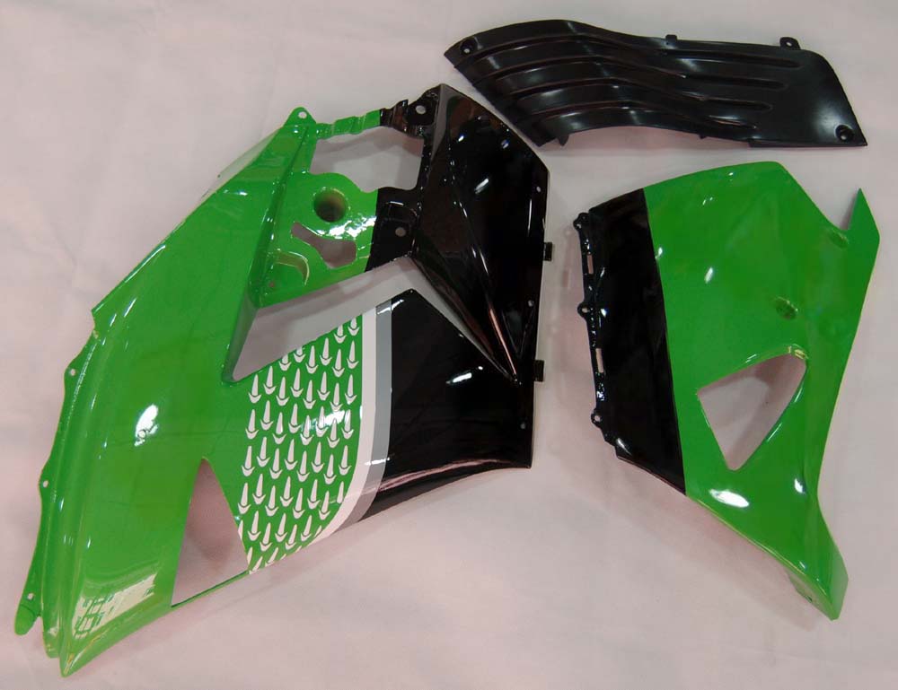 Amotopart 2006-2011 Kawasaki ZX14R Black&Green Fairing Kit