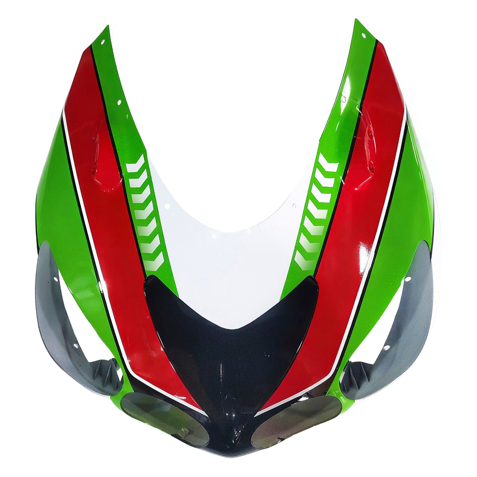 Amotopart 2006-2011 Kawasaki ZX14R Green&Red Fairing Kit