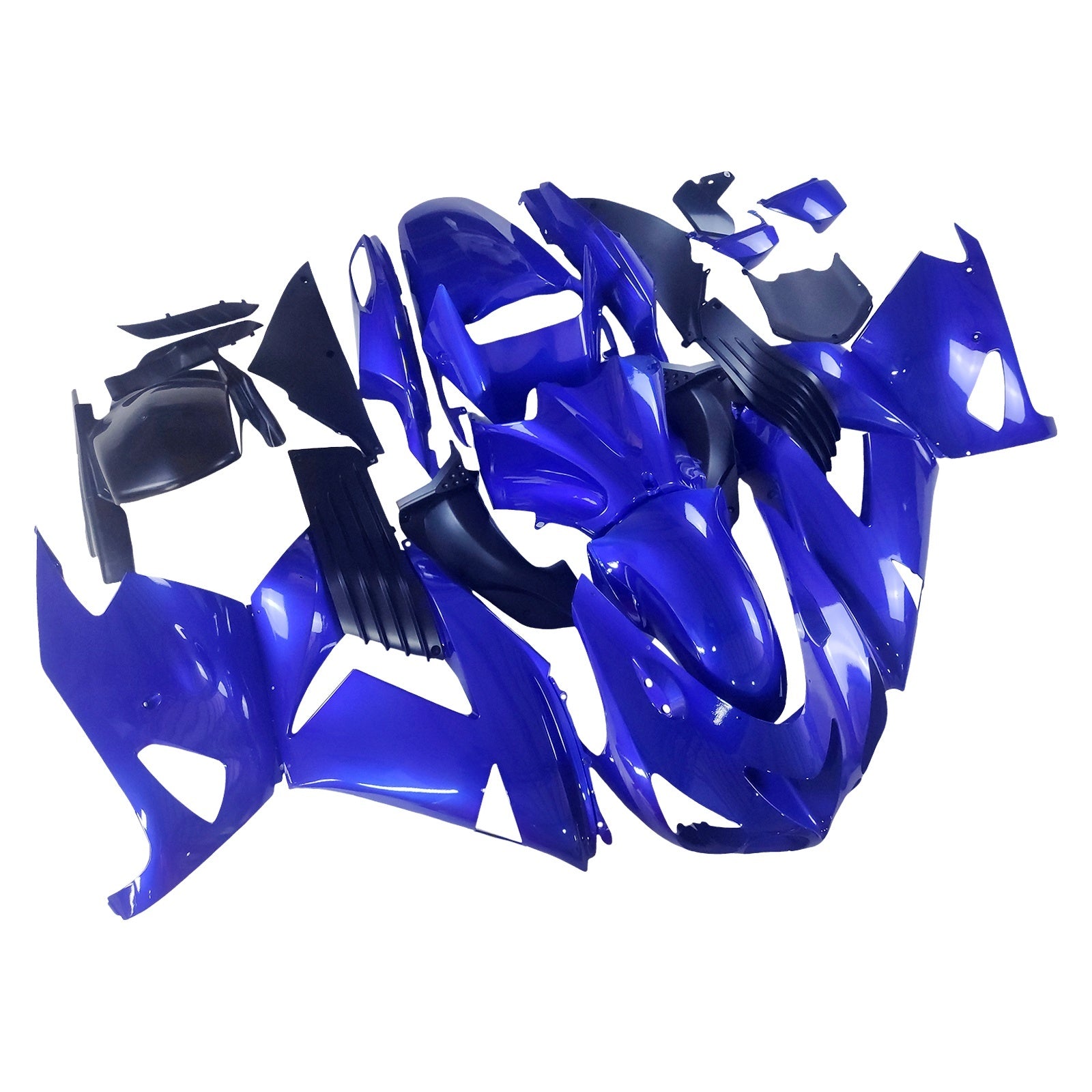 Amotopart 2006-2011 Kawasaki ZX14R Blue Style3 Fairing Kit