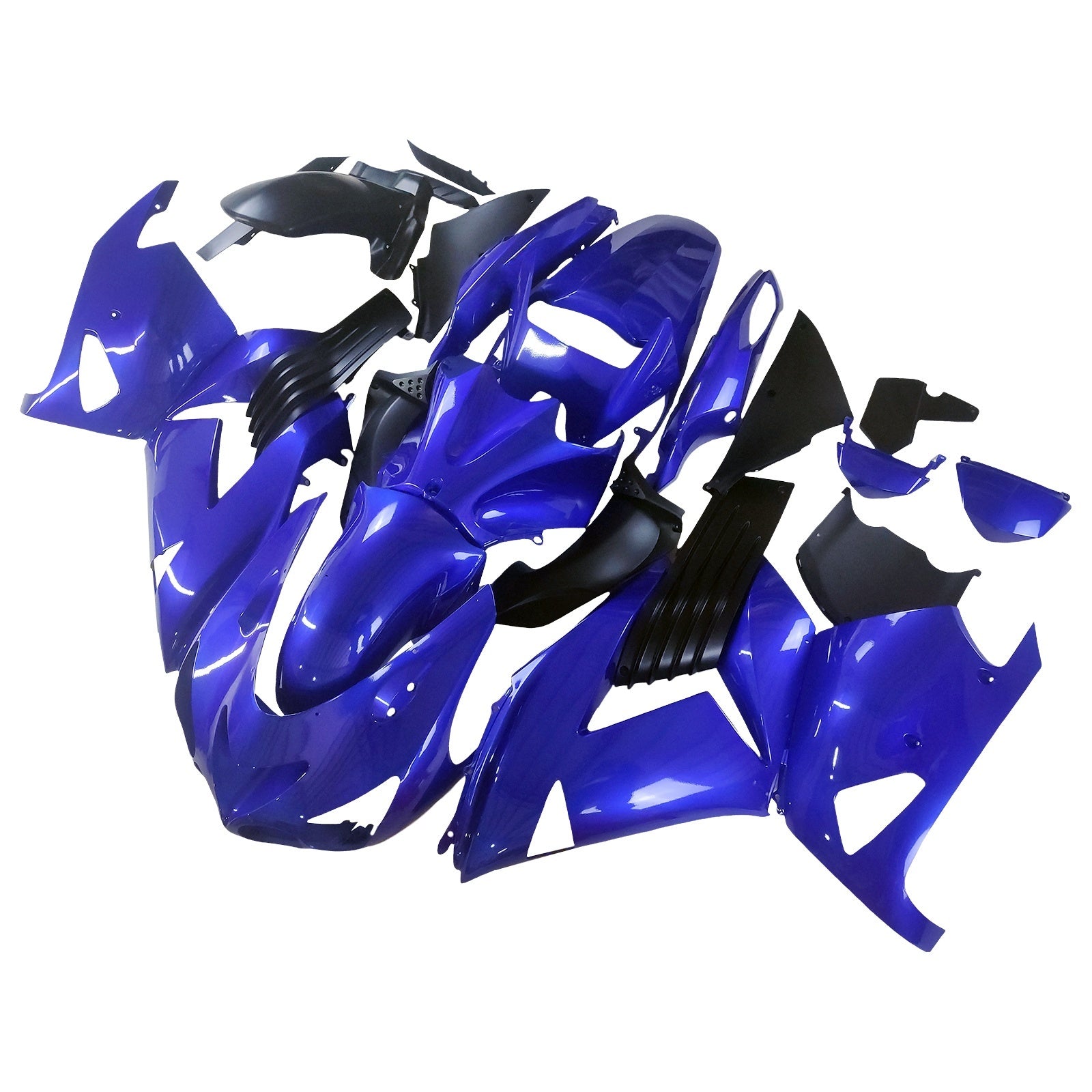 Amotopart 2006-2011 Kawasaki ZX14R Blue Style3 Fairing Kit