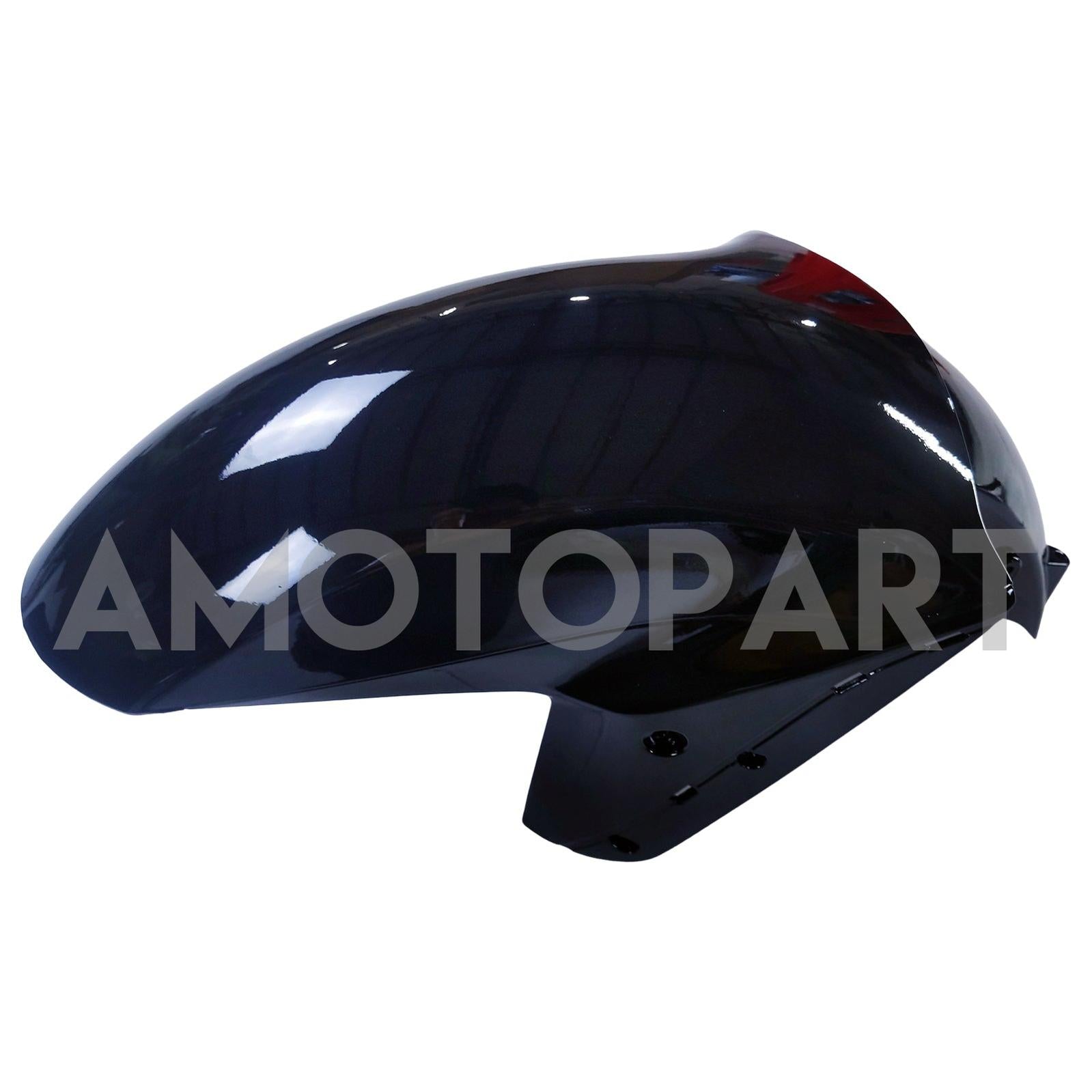 Amotopart 2006-2011 Kawasaki ZX14R ZZR1400 Glossy Black & Green Fairing Kit