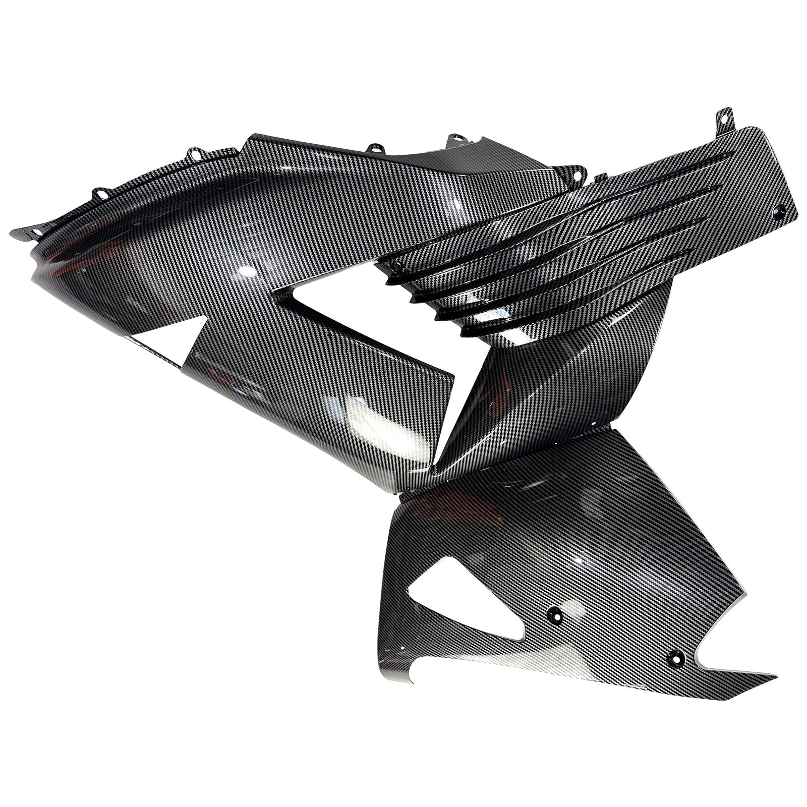 Amotopart 2006-2011 Kawasaki ZX14R ZZR1400 Carbon Fiber Black Fairing Kit